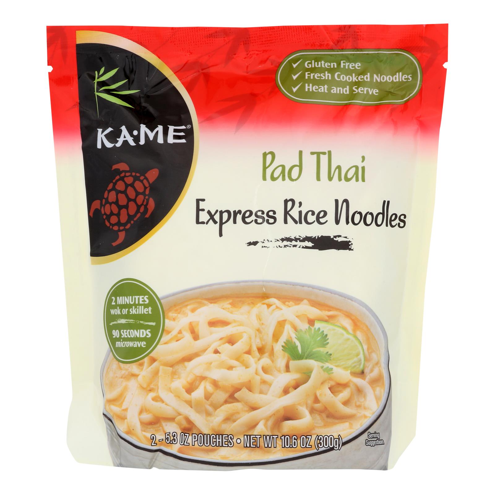 Ka-me Pad Thai Express Rice Noodles - Case Of 6 - 10.6 Oz