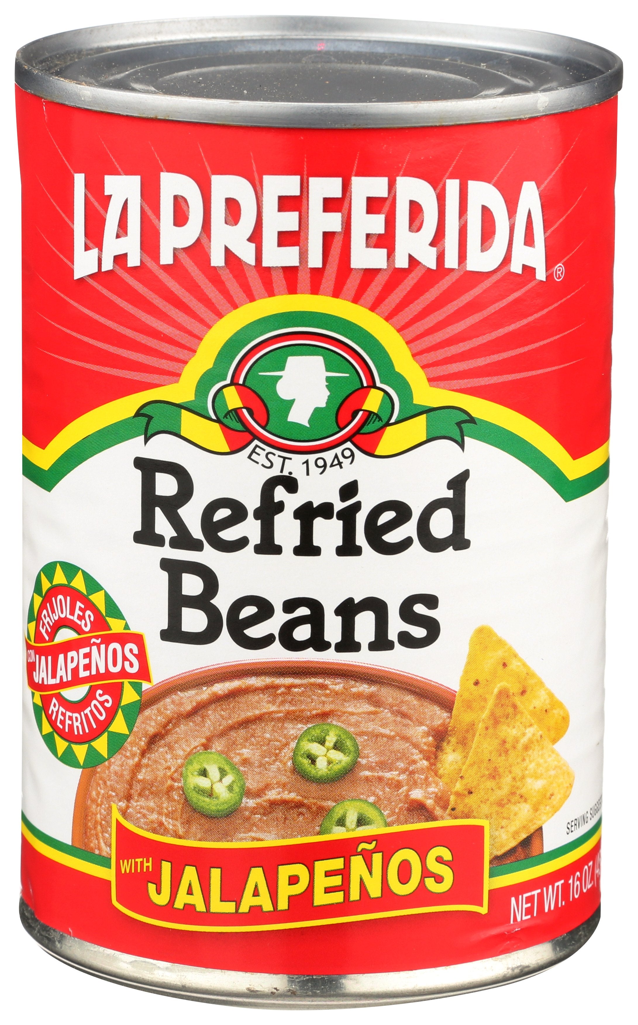 LA PREFERIDA BEAN REFRIED JLPNO - Case of 12
