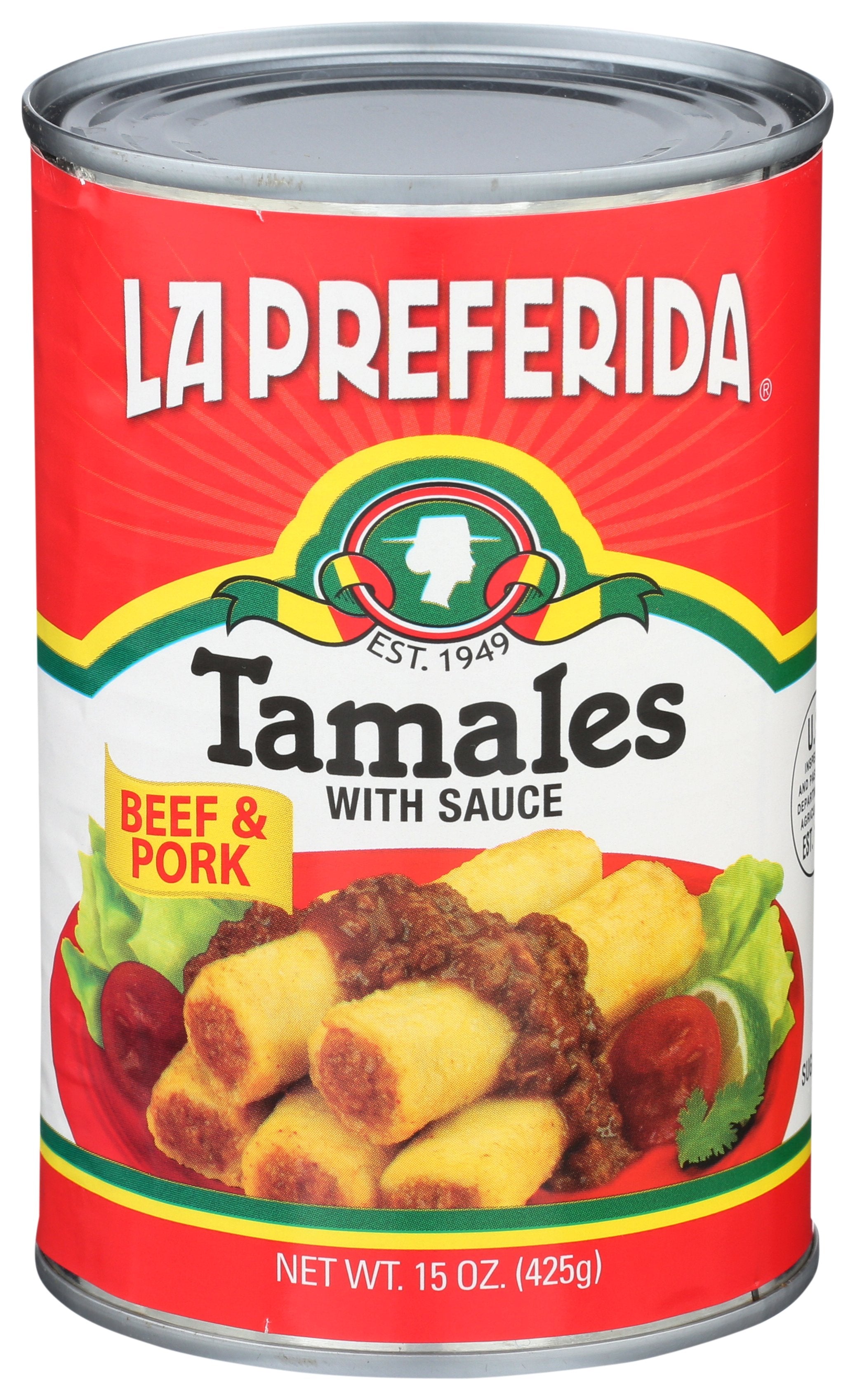 LA PREFERIDA TAMALE BEEF & PORK CAN - Case of 12