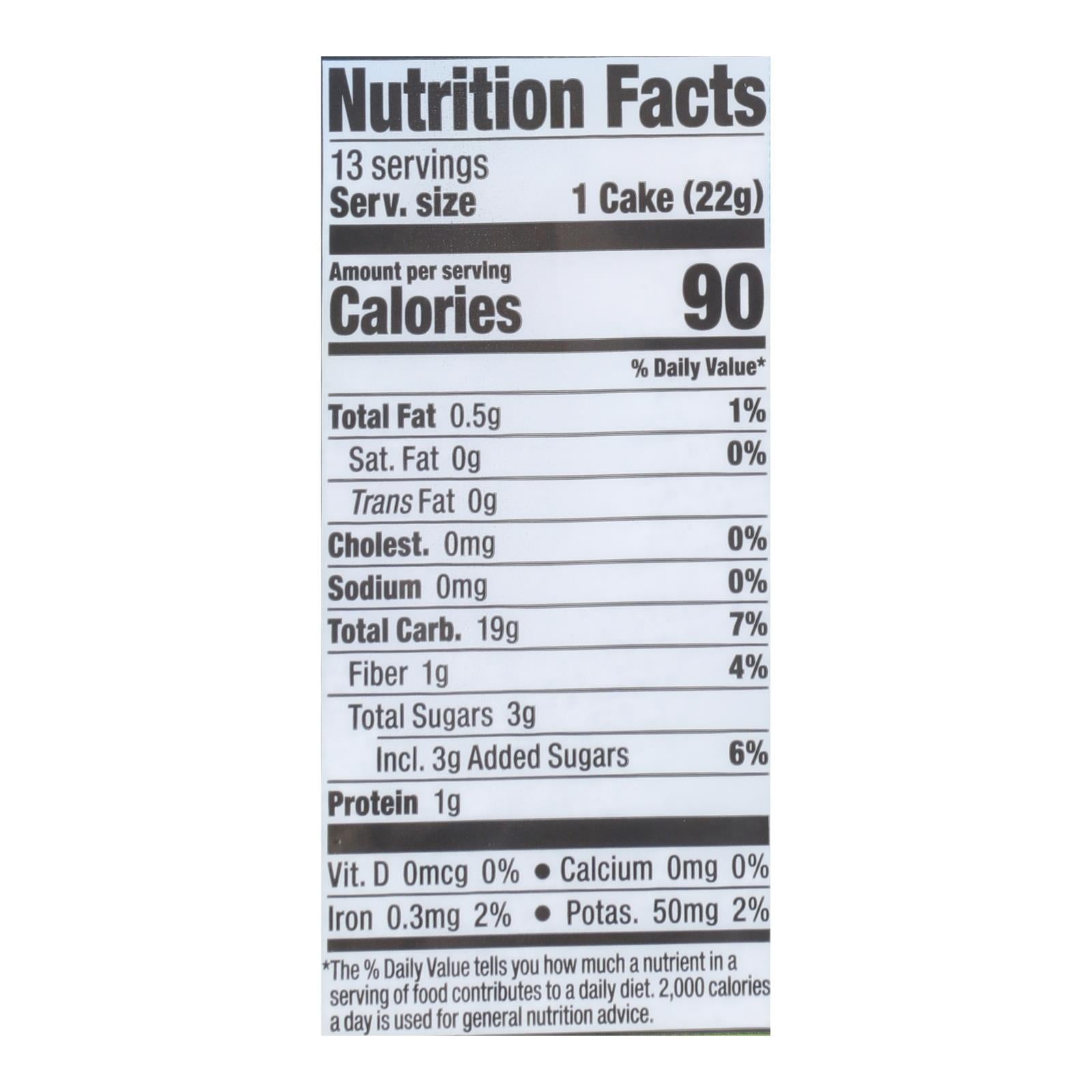 Lundberg Family Farms - Rice Cake Cinnamon Toast - Case Of 6-9.5 Oz