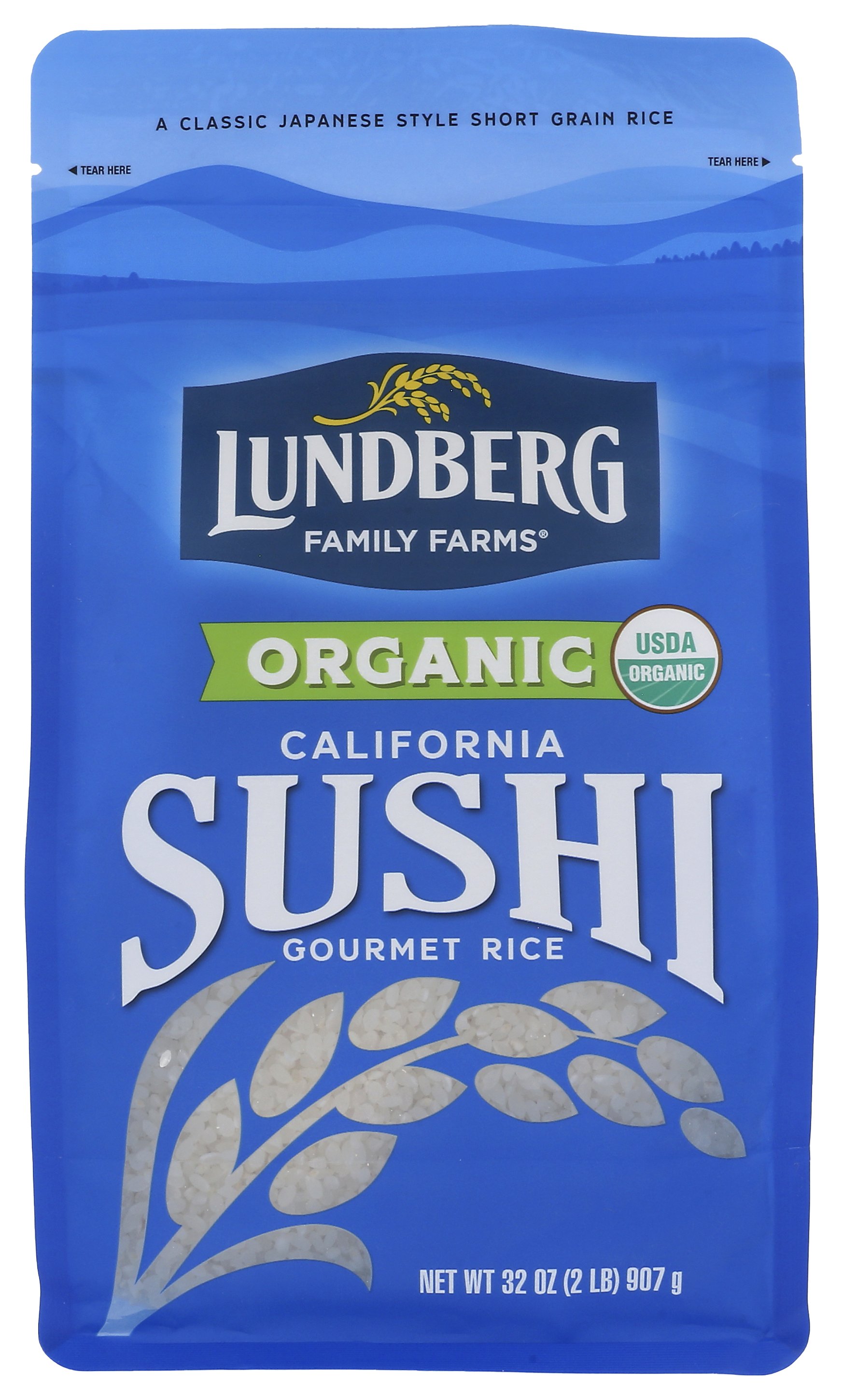 LUNDBERG RICE SUSHI SHORT GRN ORG