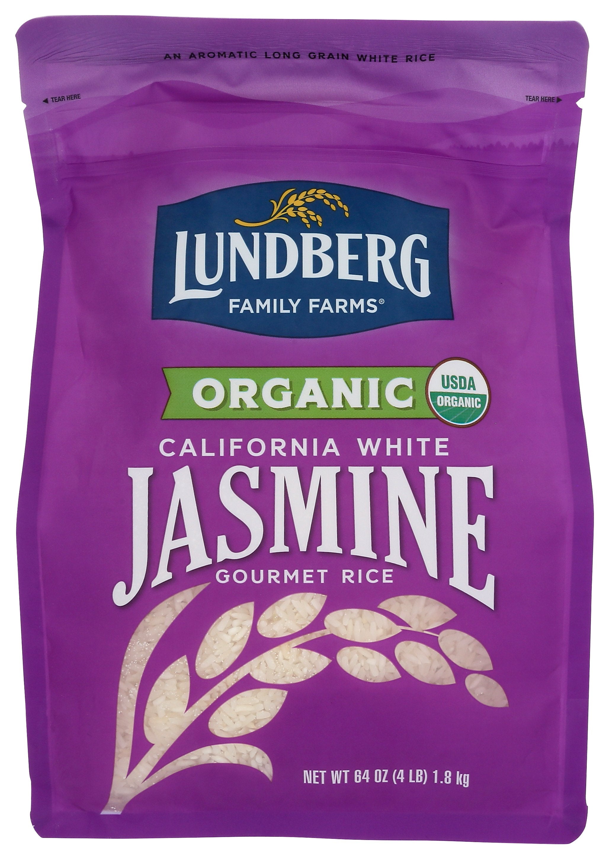 LUNDBERG RICE WHITE JASMINE ORG - Case of 6