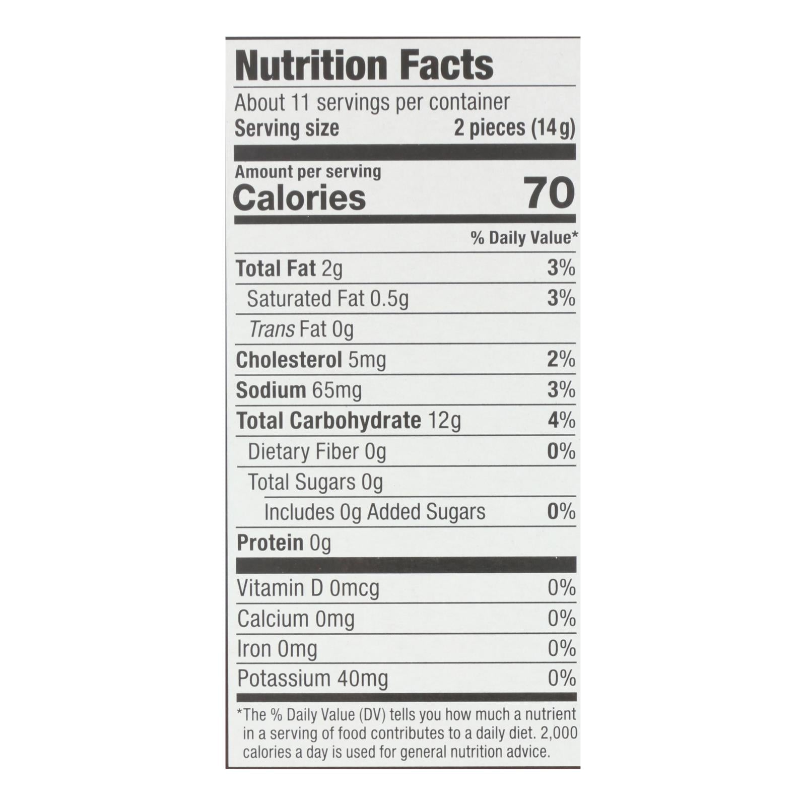 Absolutely Gluten Free - Flatbread - Original - Case Of 12 - 5.29 Oz.