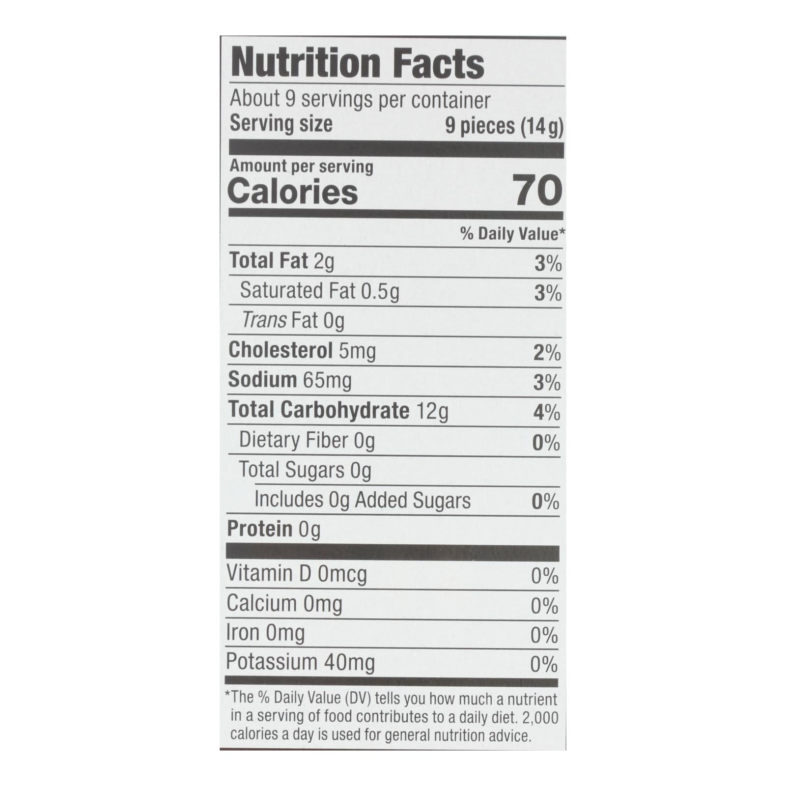 Absolutely Gluten Free - Crackers - Toasted Onion - Case of 12 - 4.4 oz.
