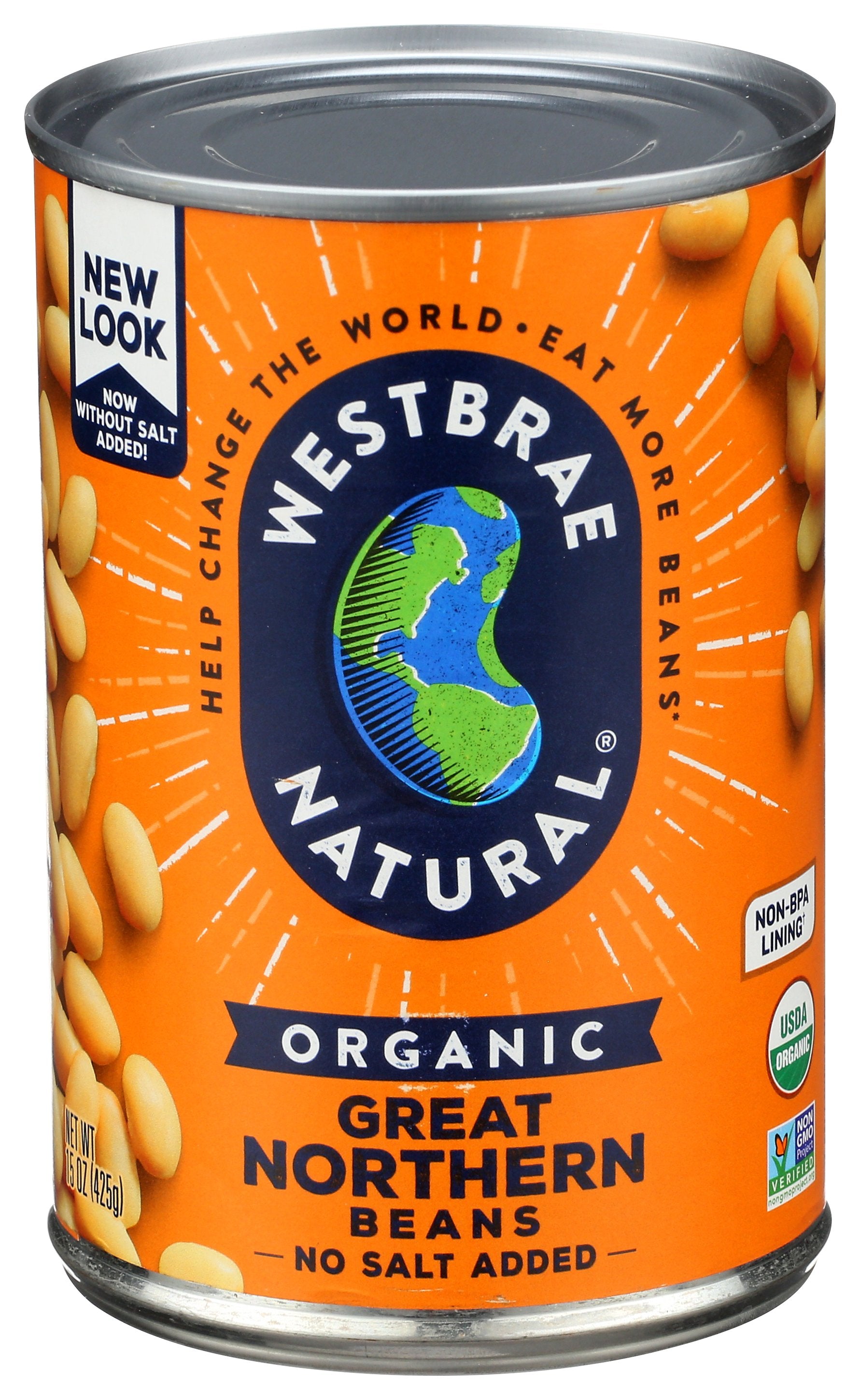 WESTBRAE BEAN GREAT NORTHERN ORG - Case of 6