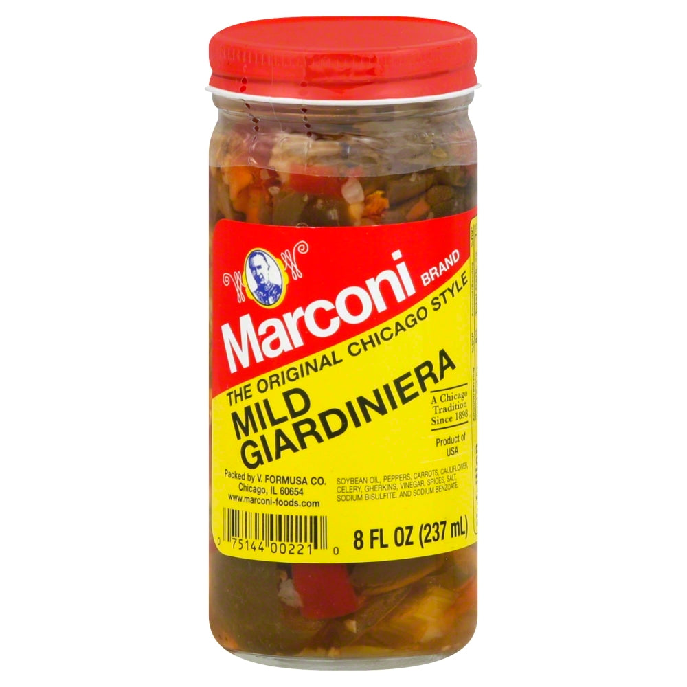 Marconi Mild Giardiniera - Case of 12 - 8 fl oz