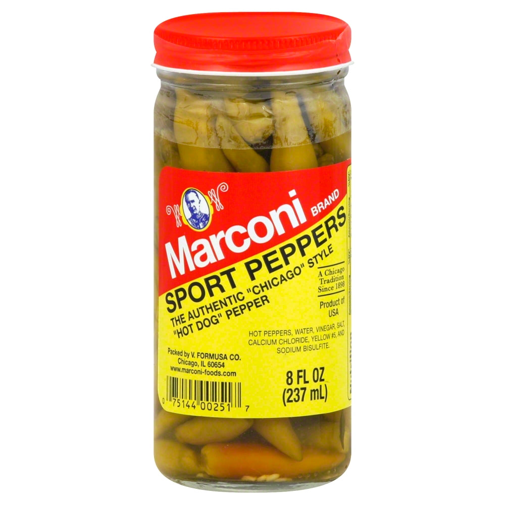 Marconi Pepper Hot Sport - Case of 6 - 8 fl oz