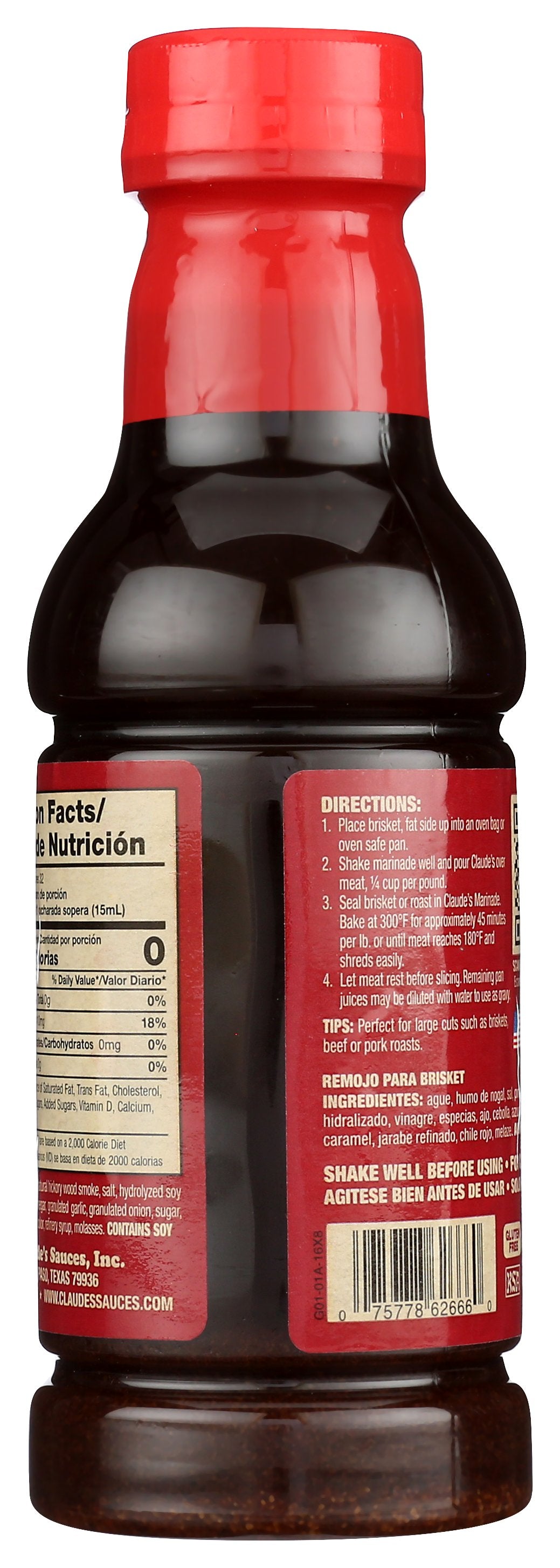 CLAUDES MARINADE MEAT BBQ - Case of 6