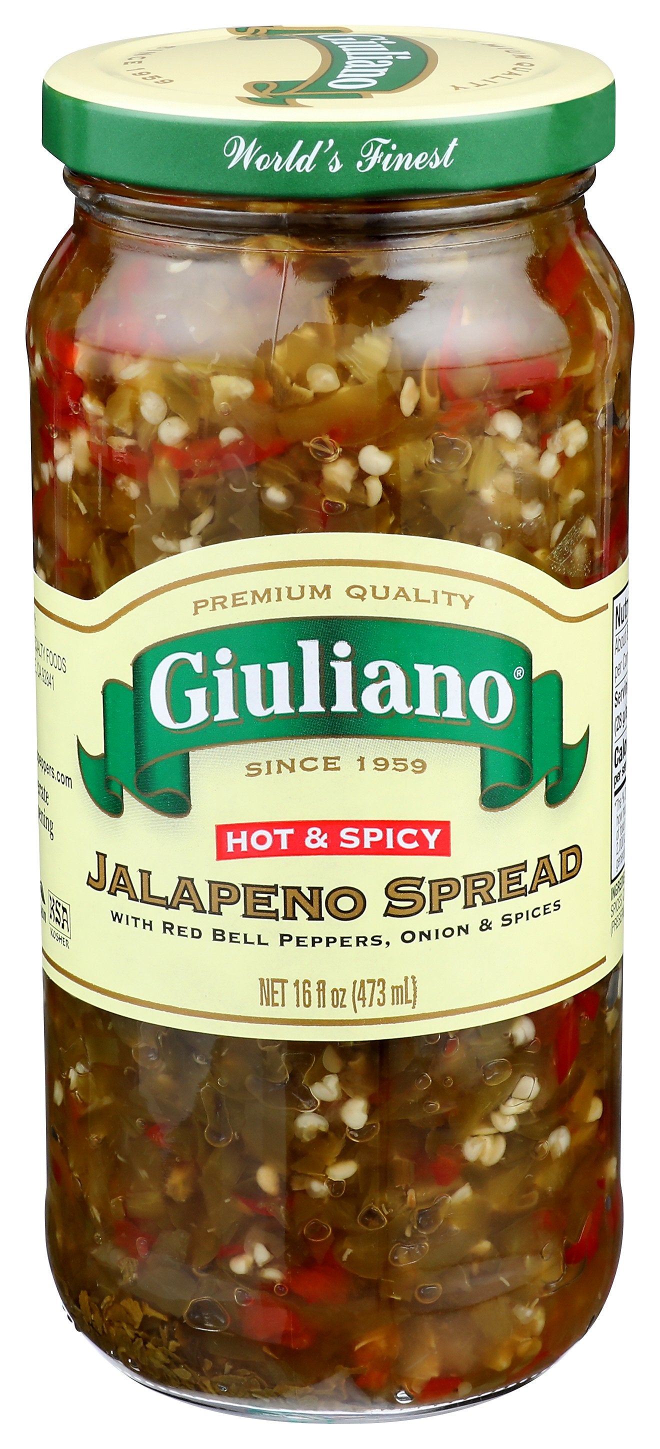GIULIANO PEPPER SPRD JLPNO HOT SPICY - Case of 6