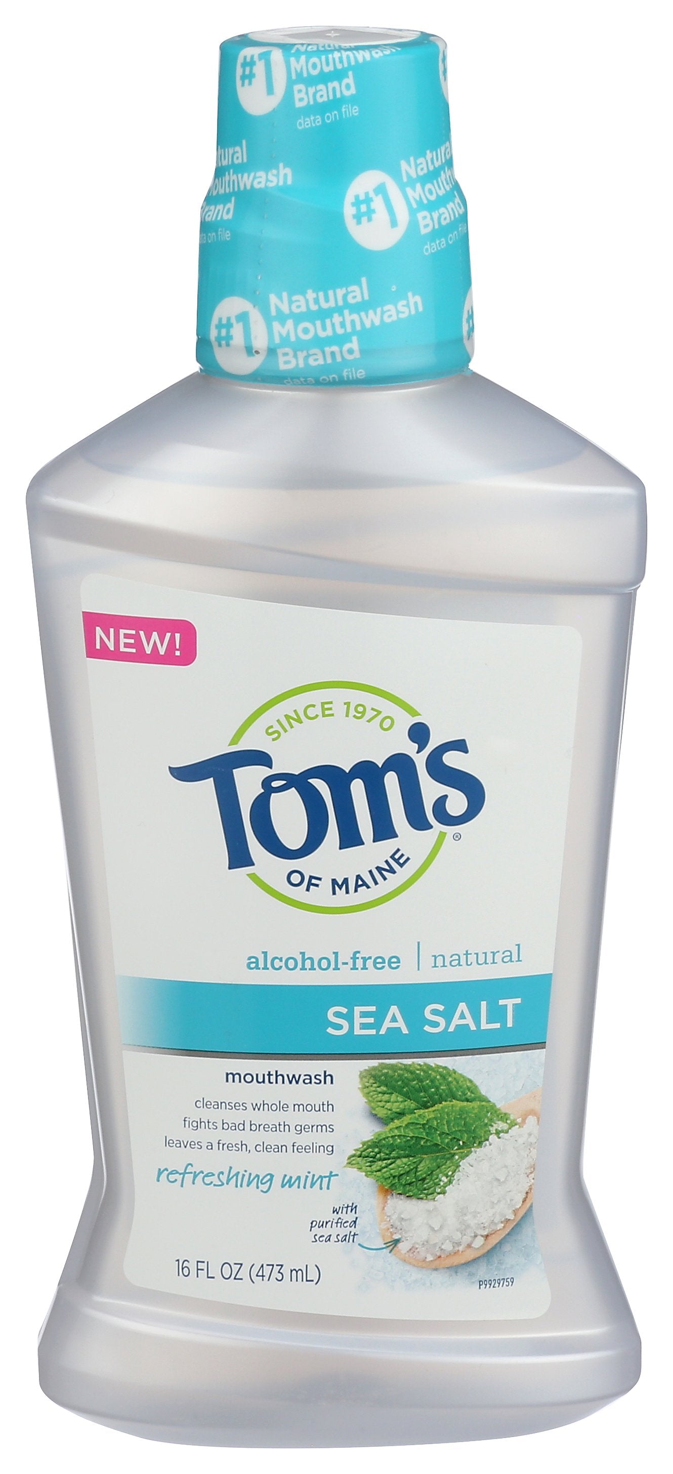 TOMS OF MAINE MOUTHWASH REFR MNT SEASLT - Case of 3