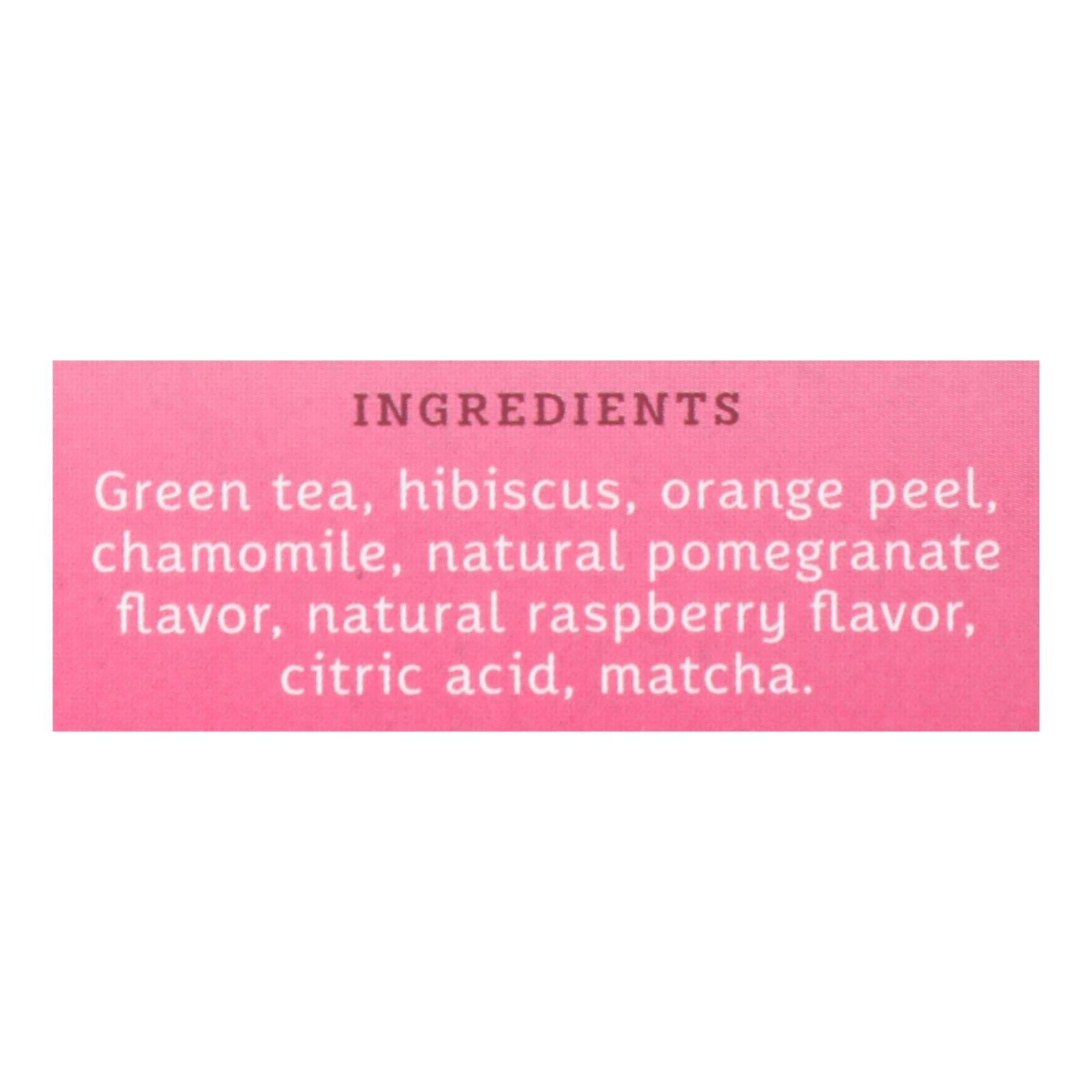 Stash Pomegranate Raspberry Green Tea With Matcha - 18 Tea Bags - Case Of 6
