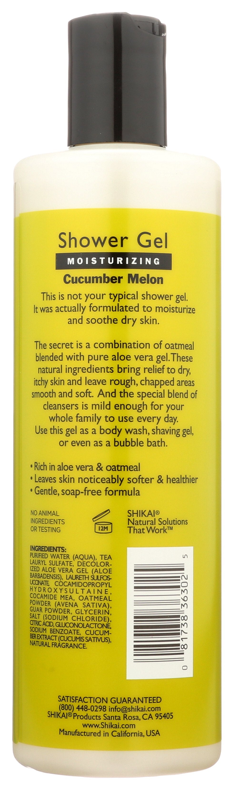 SHIKAI SHOWER GEL CUCUMBER MELON - Case of 3
