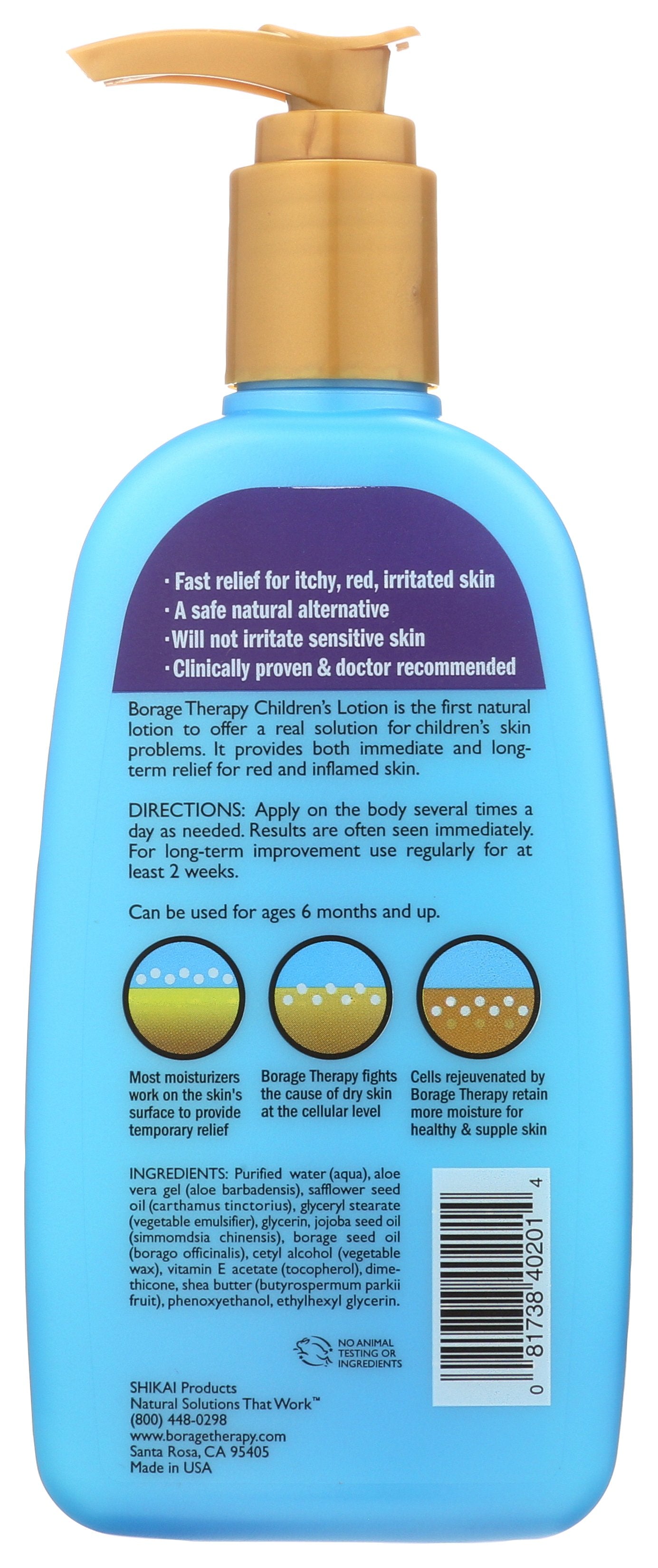 SHIKAI BORAGE LOTION CHILDREN - Case of 6