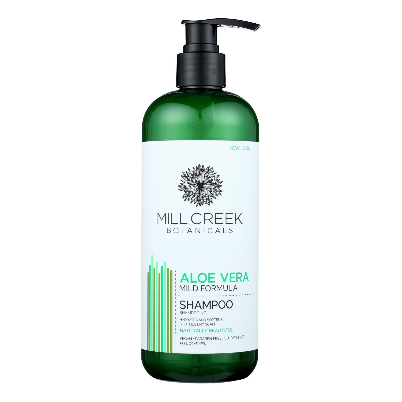 Mill Creek Botanicals Aloe Vera Shampoo Hydrates And - 1 Each - 14 Fz