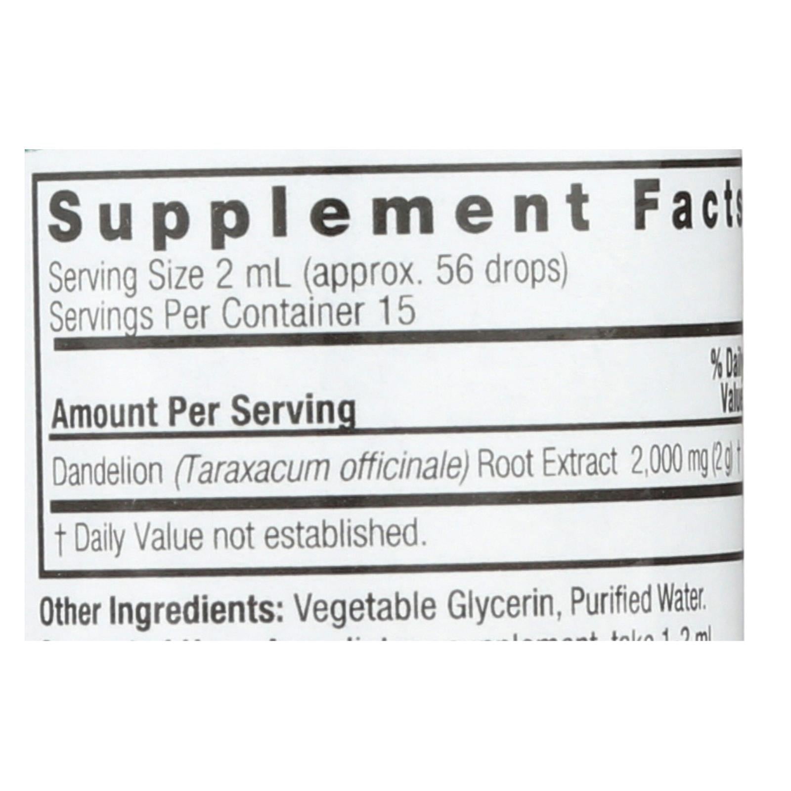 Nature's Answer - Af Dandelion Root - 1 fl oz