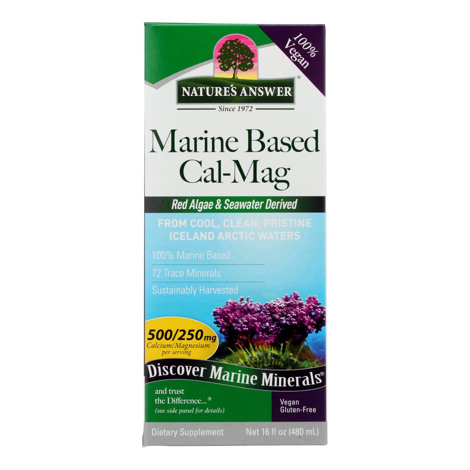 Nature's Answer Plant Based Calcium-magnesium Liquid - 1 Each - 16 Fz