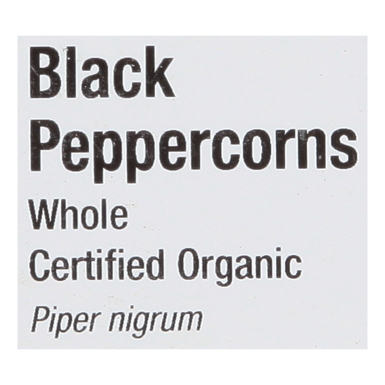 Frontier Herb Peppercorns Organic Whole Black - Single Bulk Item - 1lb