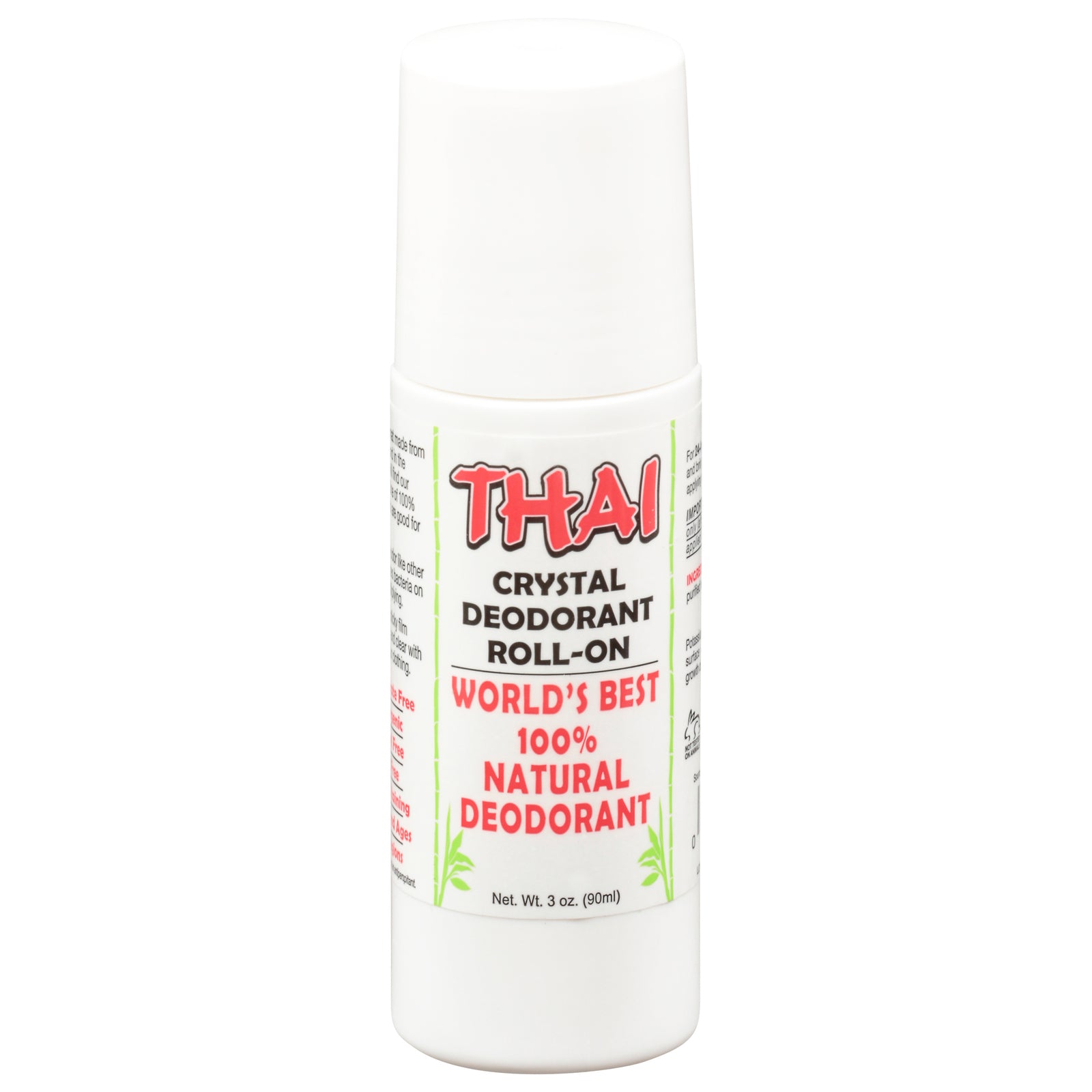 Thai Deodorant Stone Thai Crystal Deodorant Mist Roll-on - 3 Oz