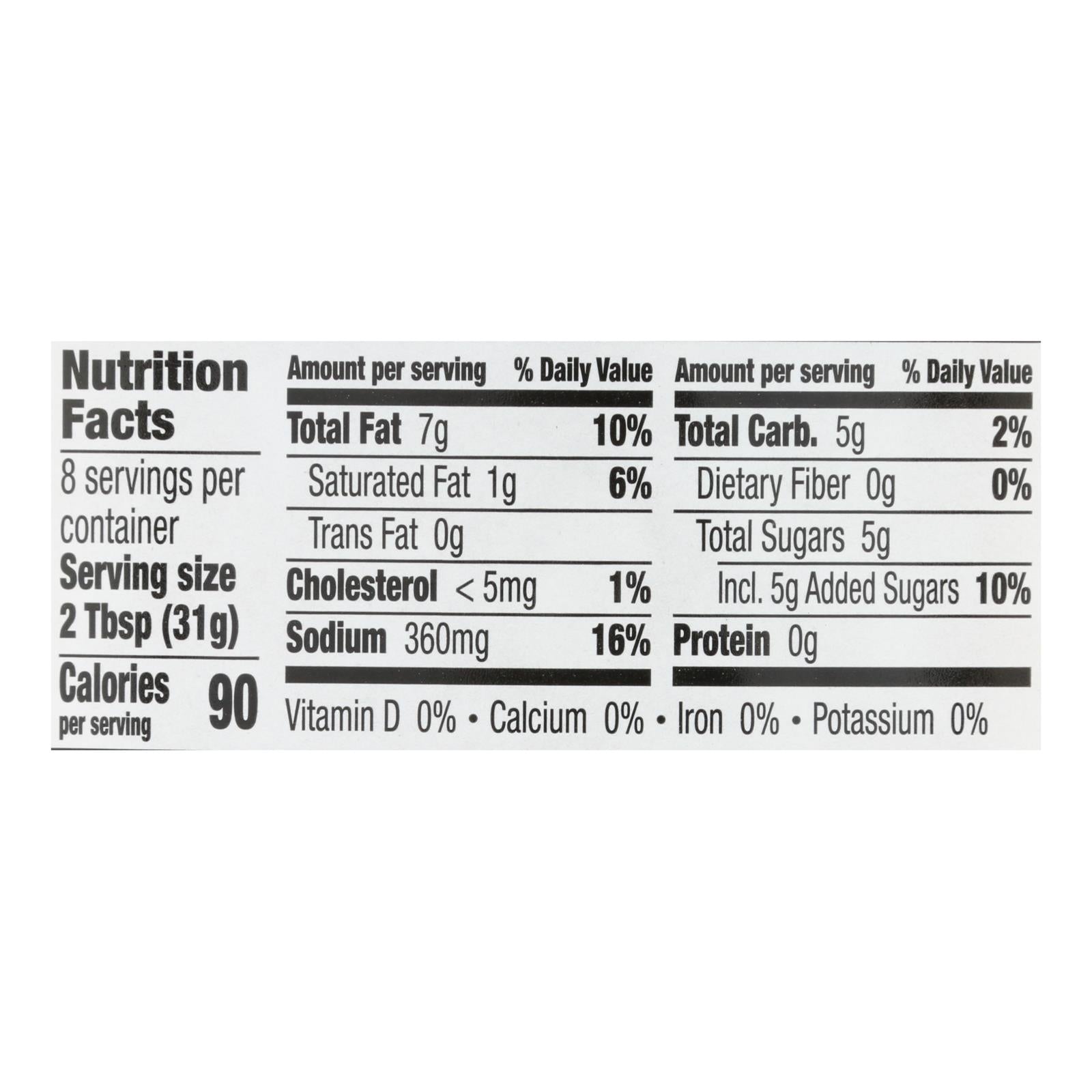 Annie's Naturals Organic Dressing Thousand Island - Case Of 6 - 8 Fl Oz.