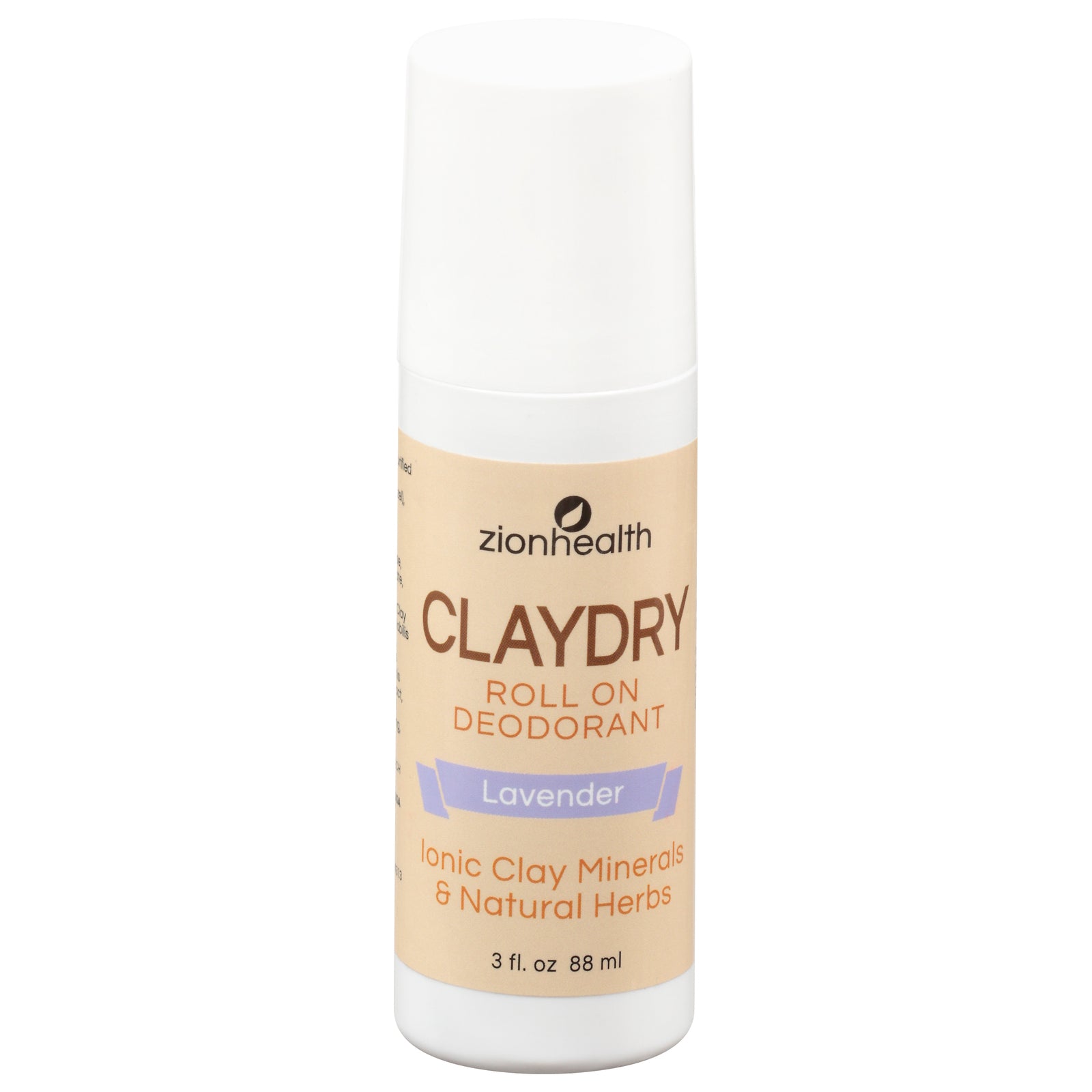 Zion Health Clay Dry Natural Deodorant - 3 Oz