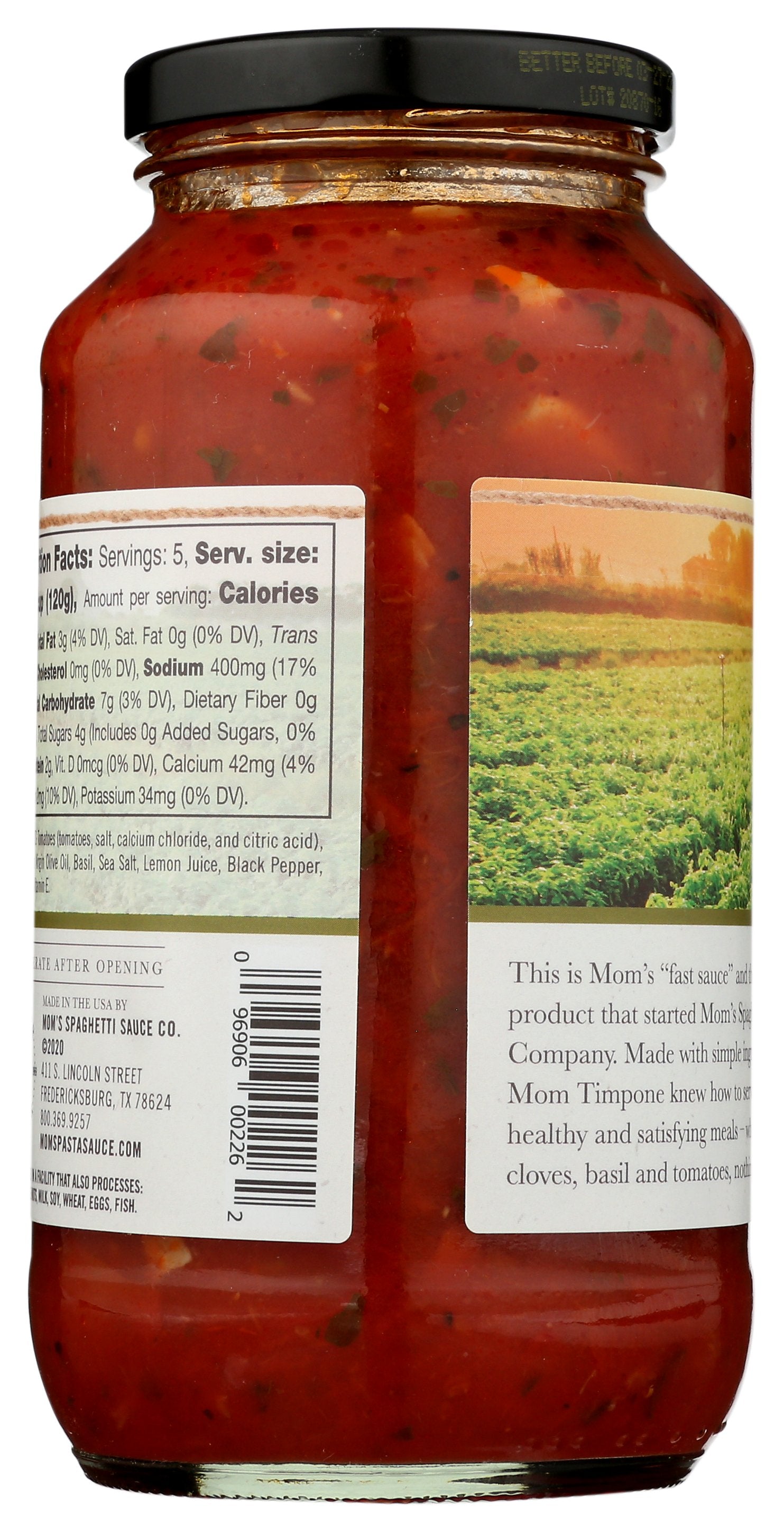 MOMS SAUCE PSTA ORGNL&BASIL - Case of 6