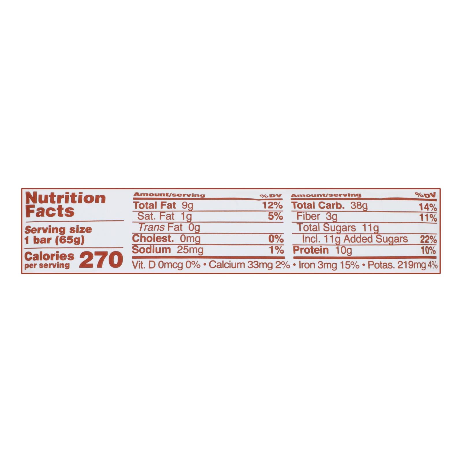 GoMacro Organic Macrobar - Sunflower Butter and Chocolate - 2.3 oz Bars - Case of 12