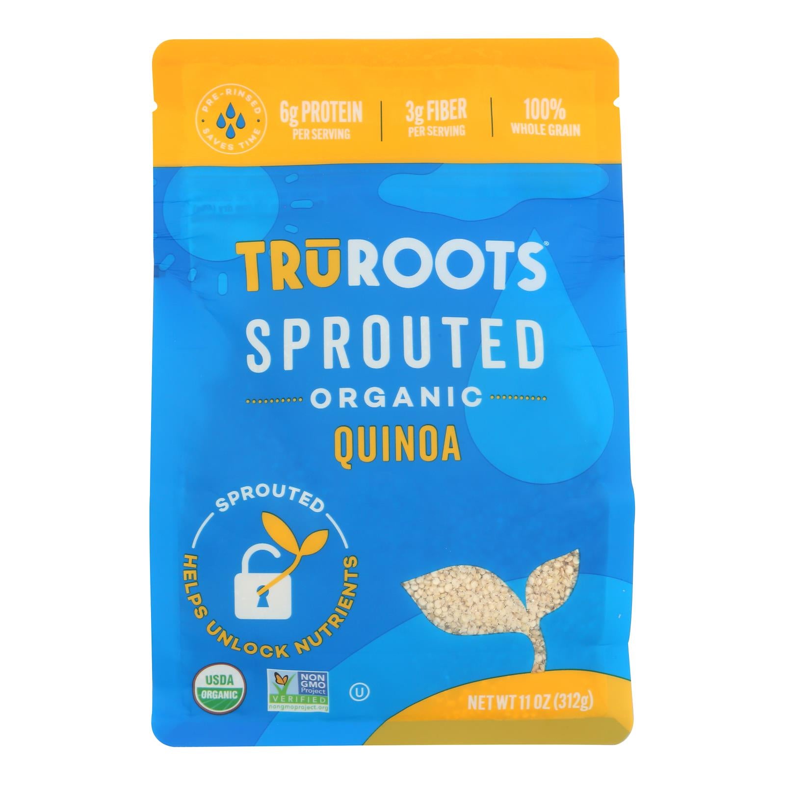 Truroots - White Quinoa Og2 Sprouted - CS of 6-11 OZ