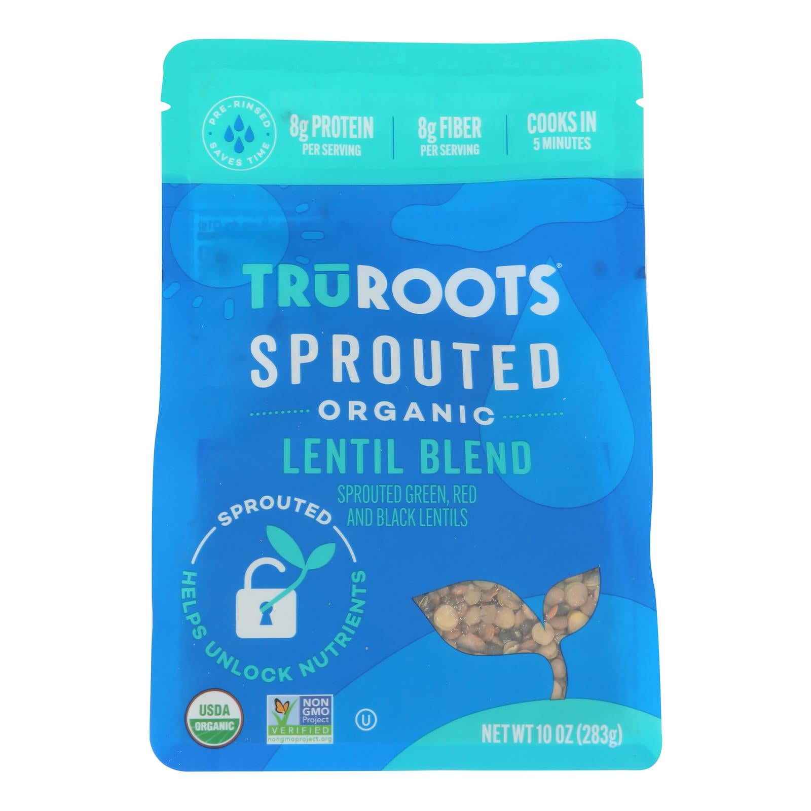 Truroots - Lentil Blend Og2 Sprouted - CS of 6-10 OZ