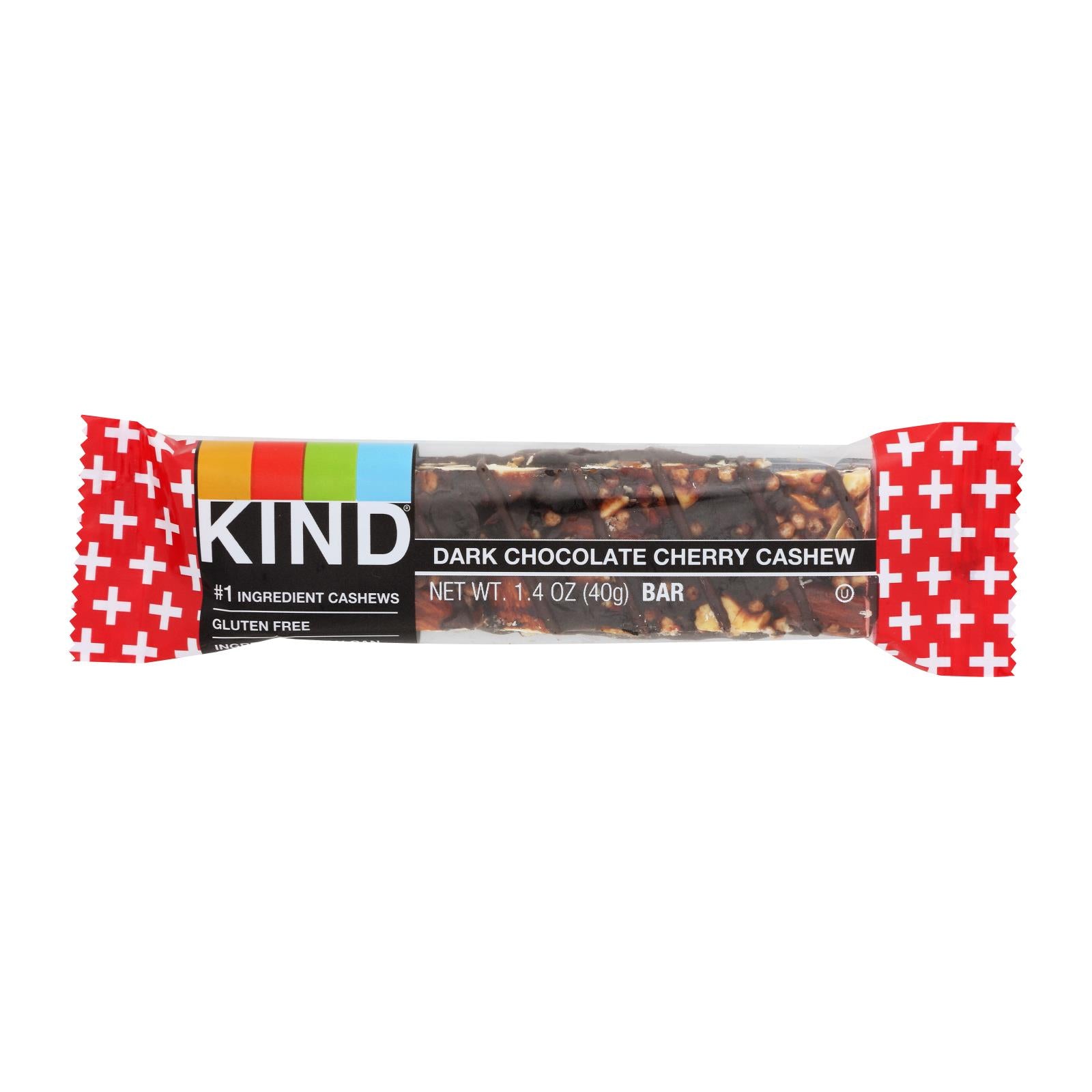 Kind - Bar Dark Chocolate Cherry Cashew - Case of 12 - 1.4 ounces