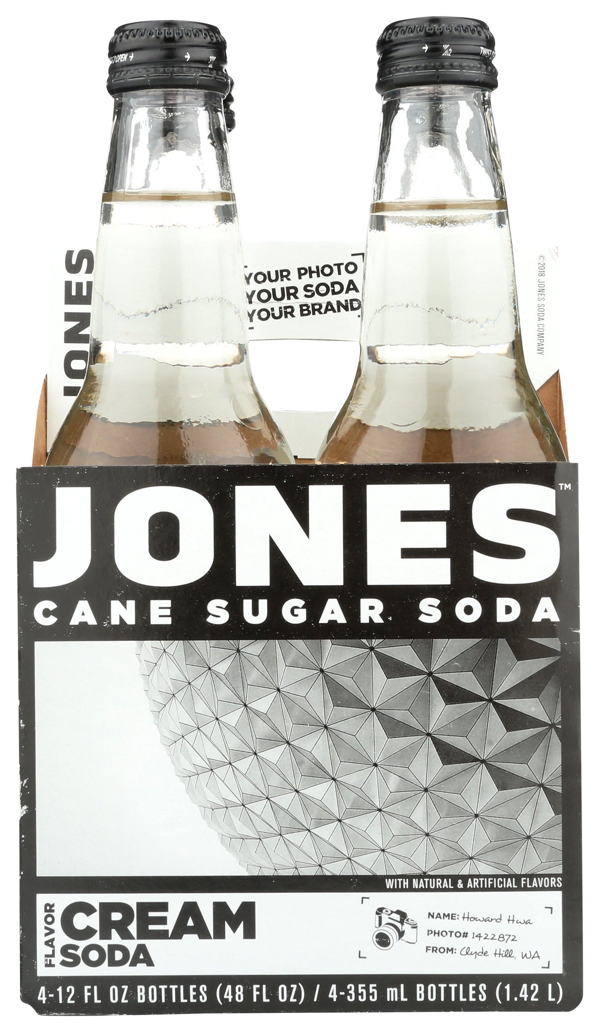 JONES SODA 4PK CREAM - Case of 6