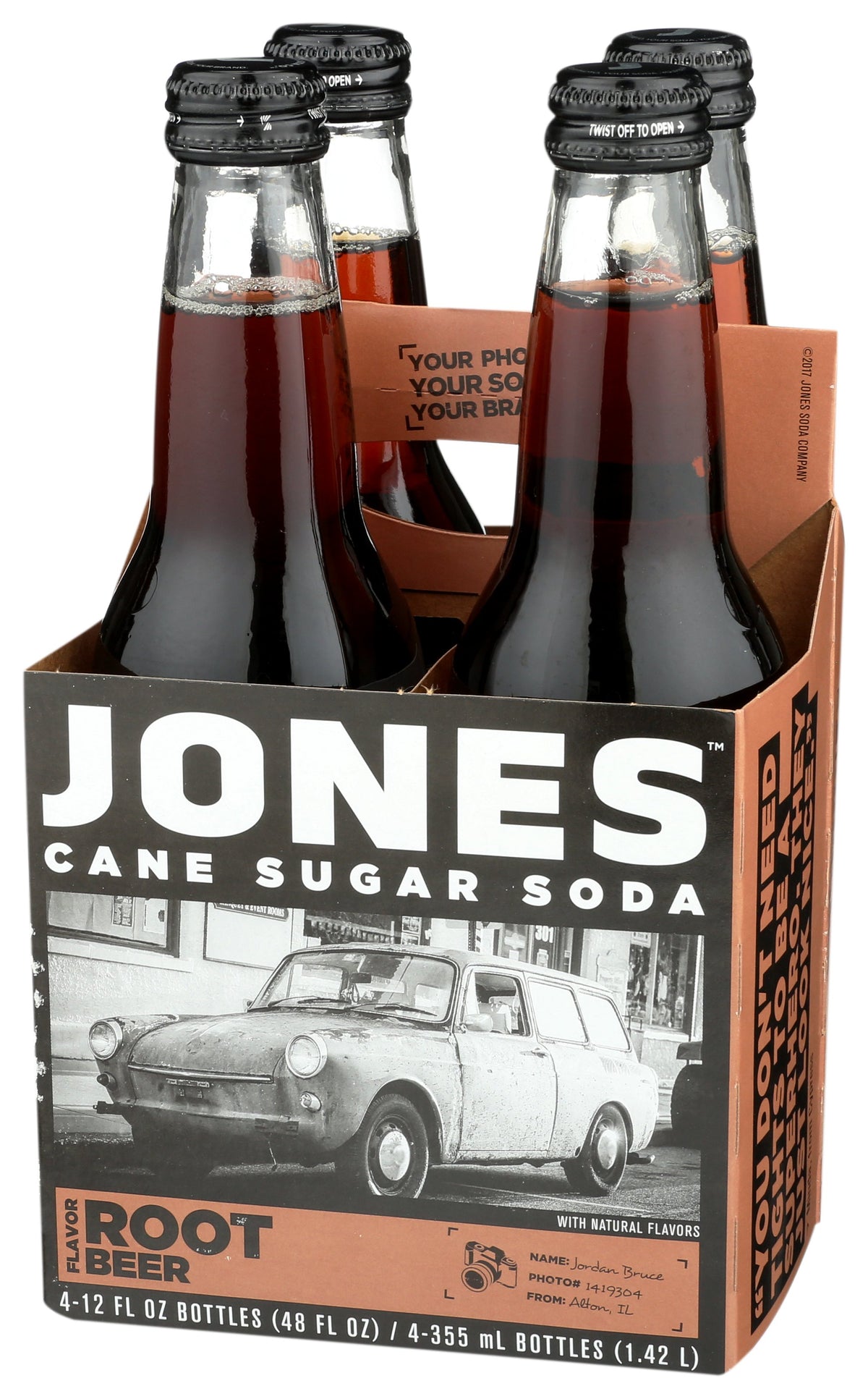 JONES SODA 4PK ROOT BEER - Case of 6