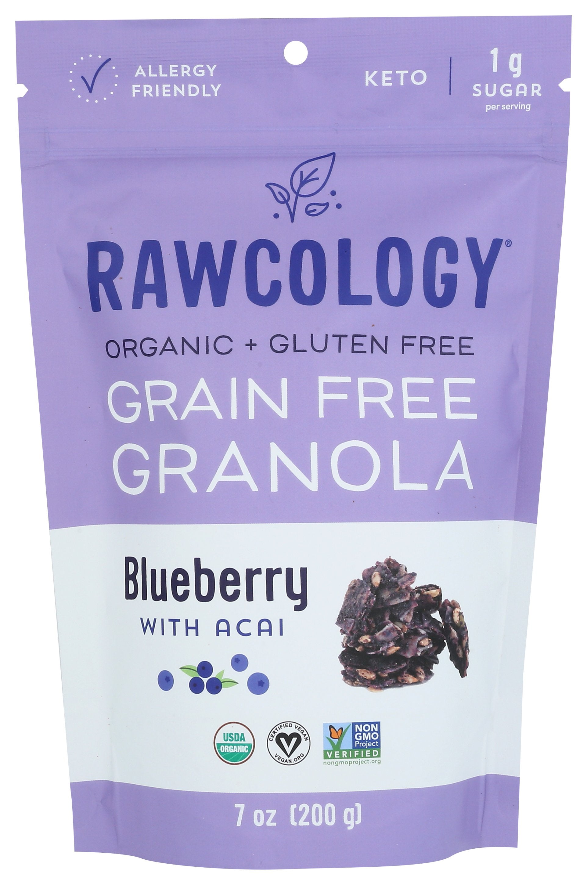 RAWCOLOGY GRANOLA BLBRY ACAI ORG - Case of 6