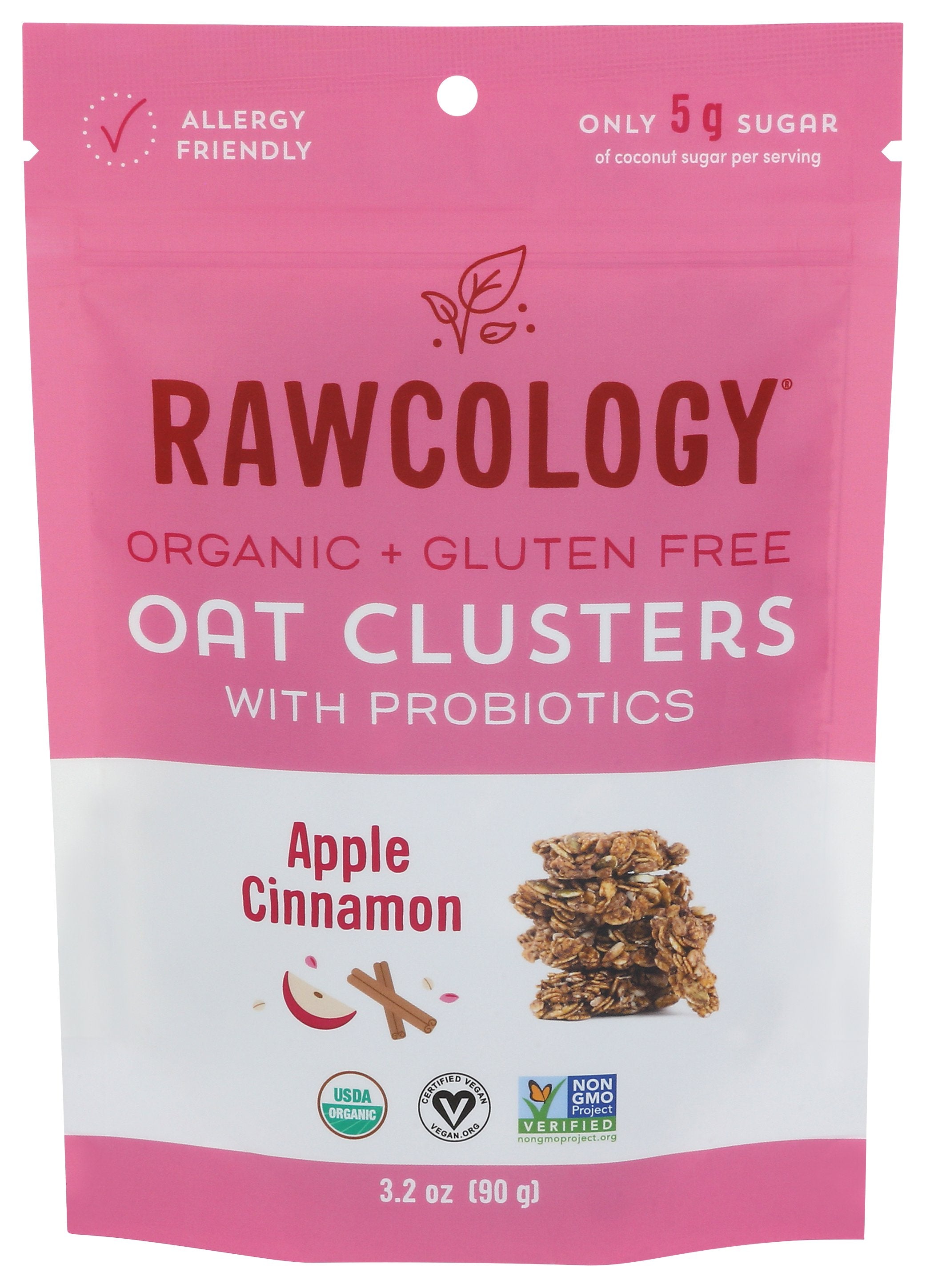 RAWCOLOGY OAT CLUSTRS APPLE CIN ORG - Case of 6