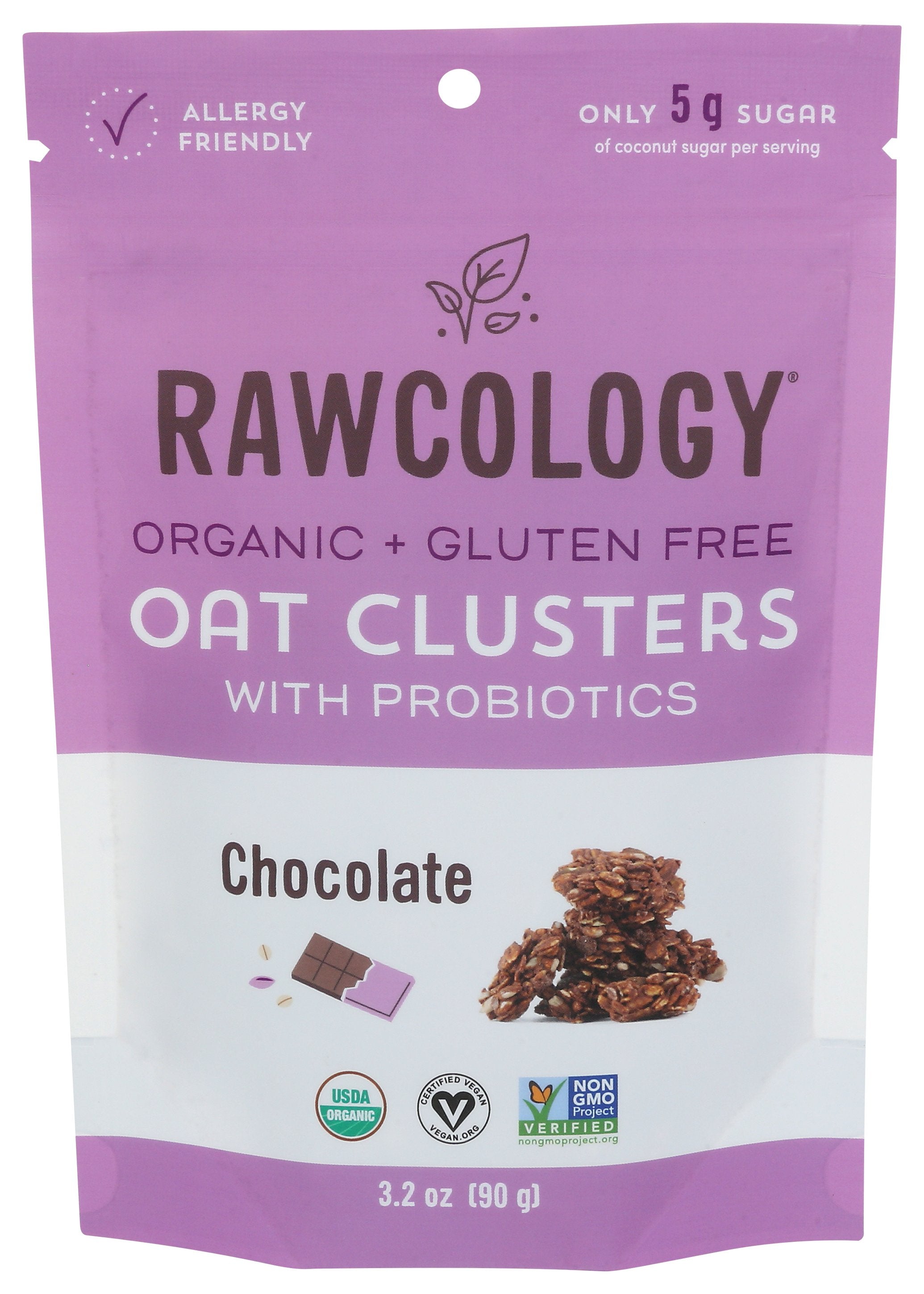 RAWCOLOGY OAT CLUSTERS CHOC ORG - Case of 6
