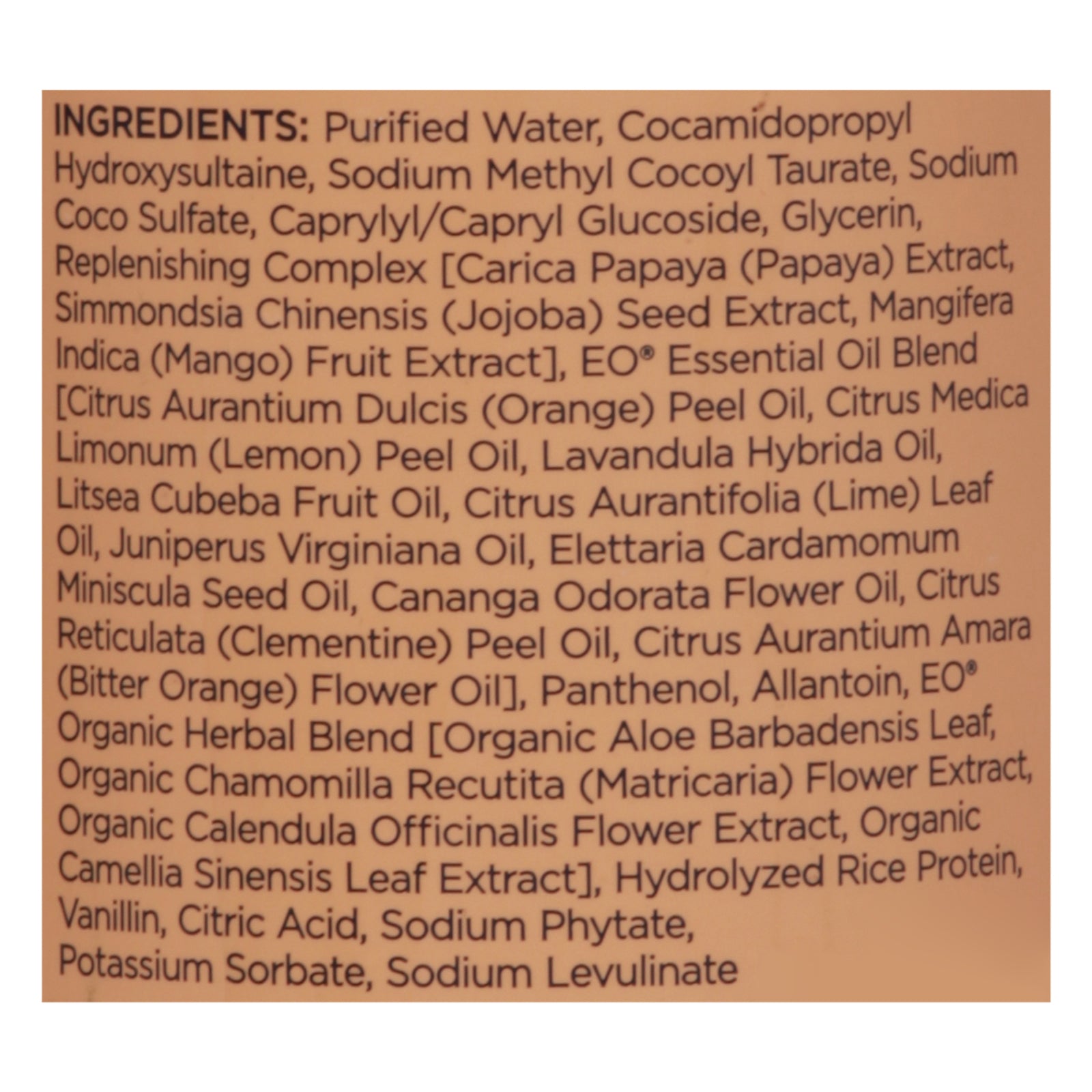 Eo Products - Gel/shwr Orng/bloss/van - 1 Each-16 FZ