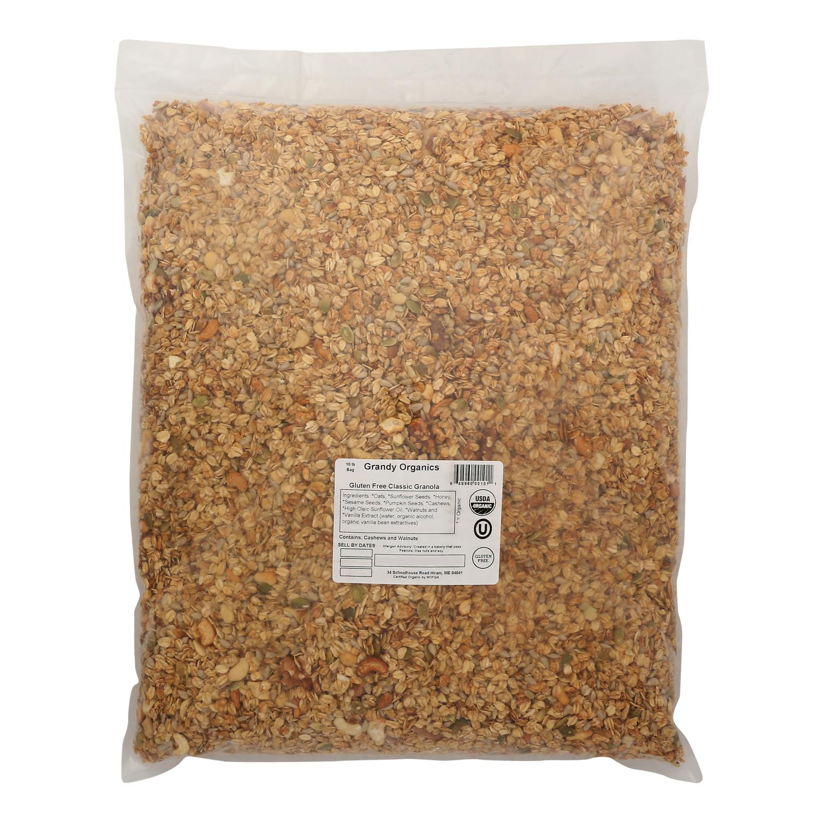 Grandy Oats Granola Gluten Free - Single Bulk Item - 10lb