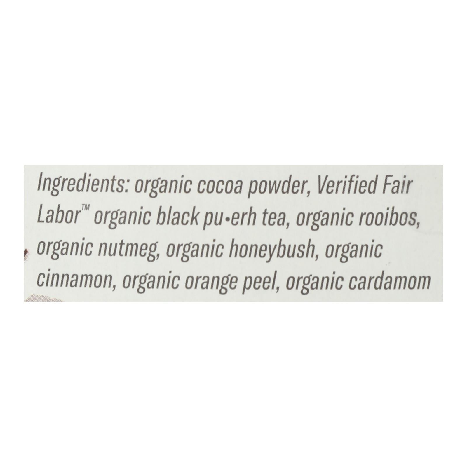 Numi Tea Organic Chocolate Pu-erh - Case Of 6 - 16 Bag