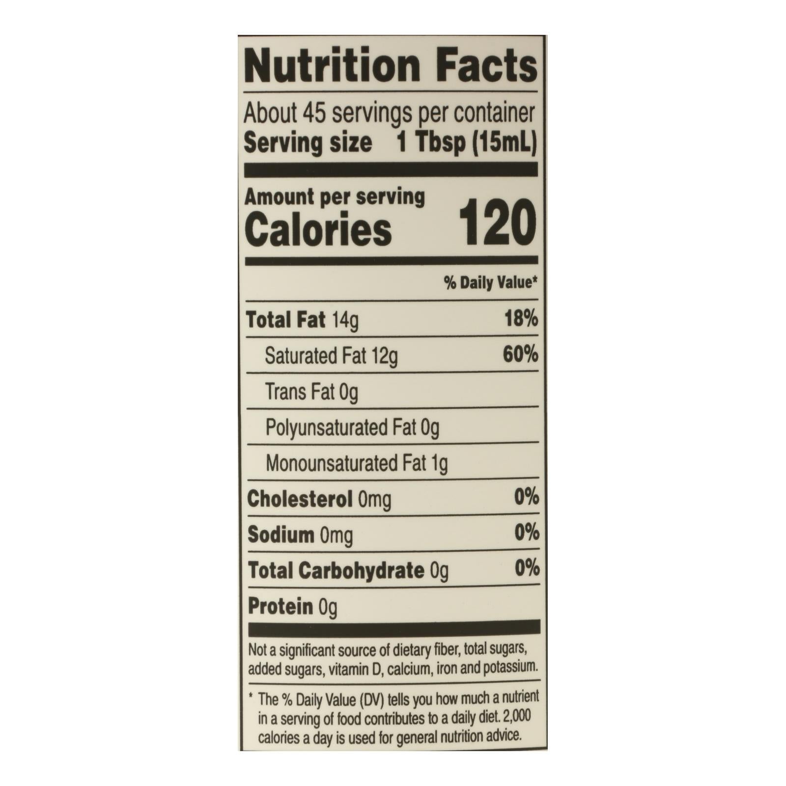 Nutiva Organic Coconut Oil - Refined - Case of 6 - 23 Fl oz.