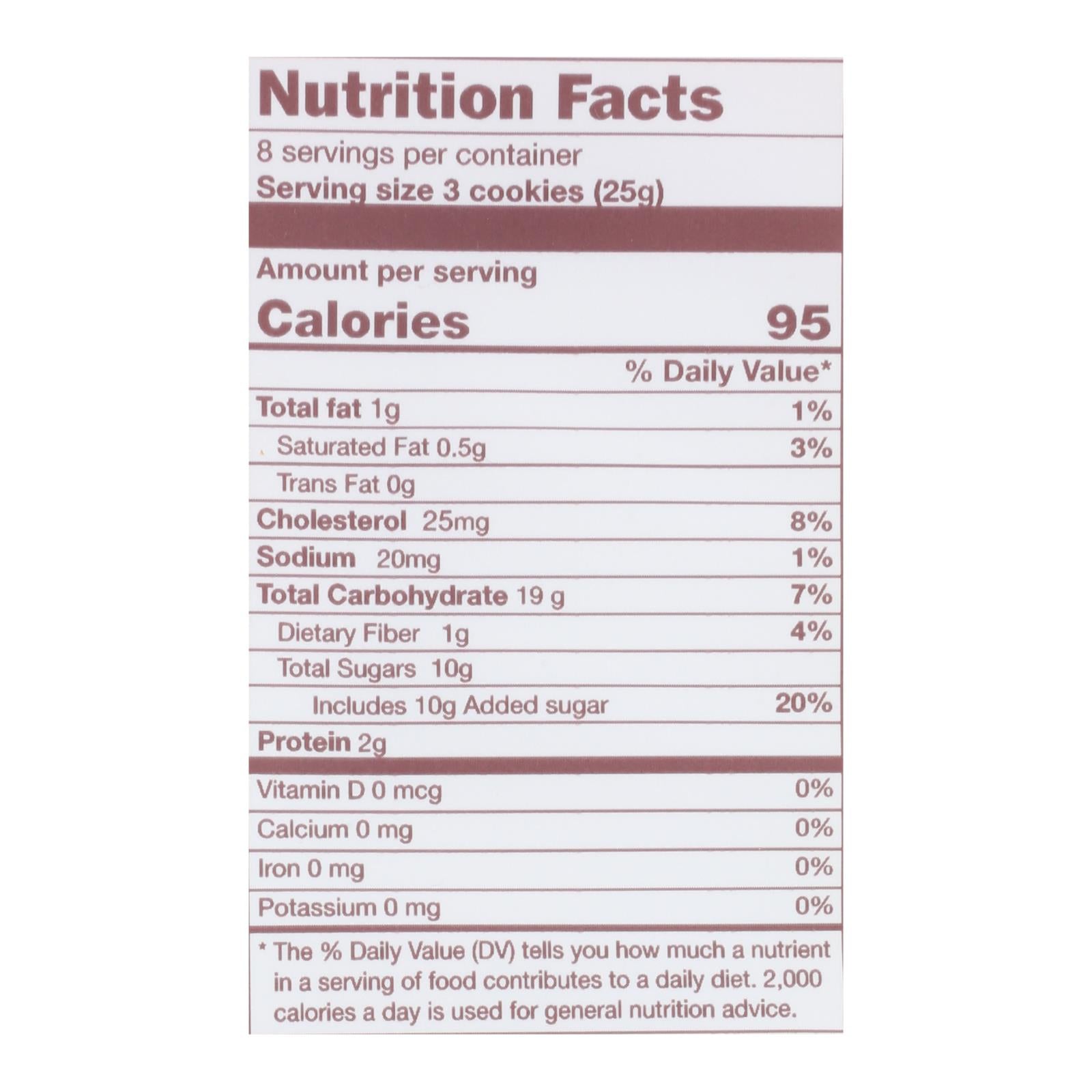 Vicenzi - Cookie Vicenzovo Ldyfngr - Case of 12 - 7.05 OZ