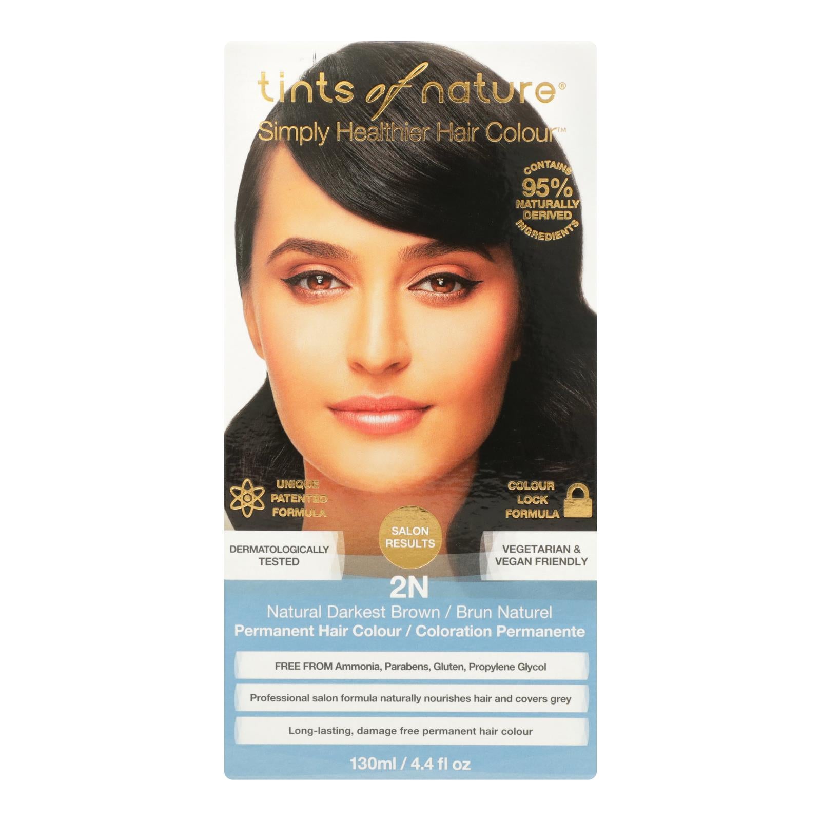 Tints Of Nature 2n Darkest Brown Hair Color - 1 Each - 4.4 Fz