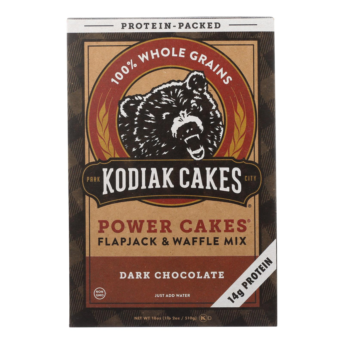 Kodiak Cakes Power Cakes Dark Chocolate Flapjack And Waffle Mix - Case Of 6 - 18 Oz