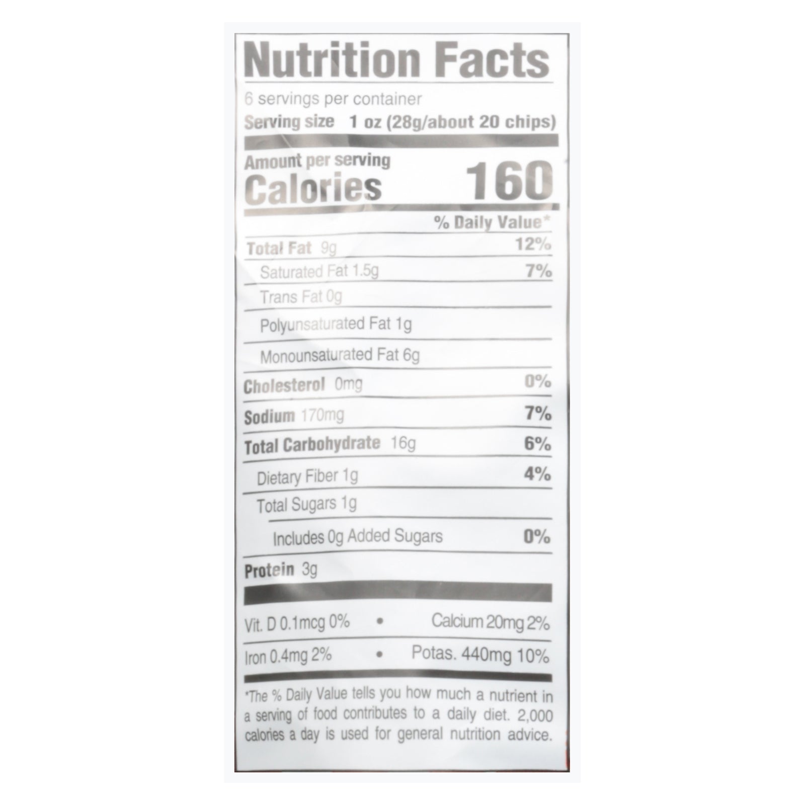 Boulder Canyon - Chip Ched Sr Cream Avo Oil - Case Of 12-6 Oz