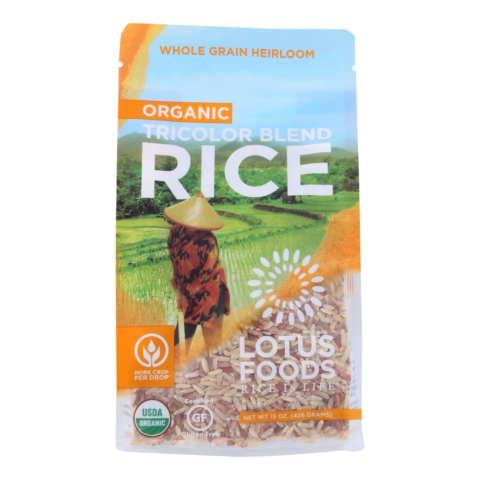 Lotus Foods Organic Volcano Rice - Case Of 6 - 15 Oz.