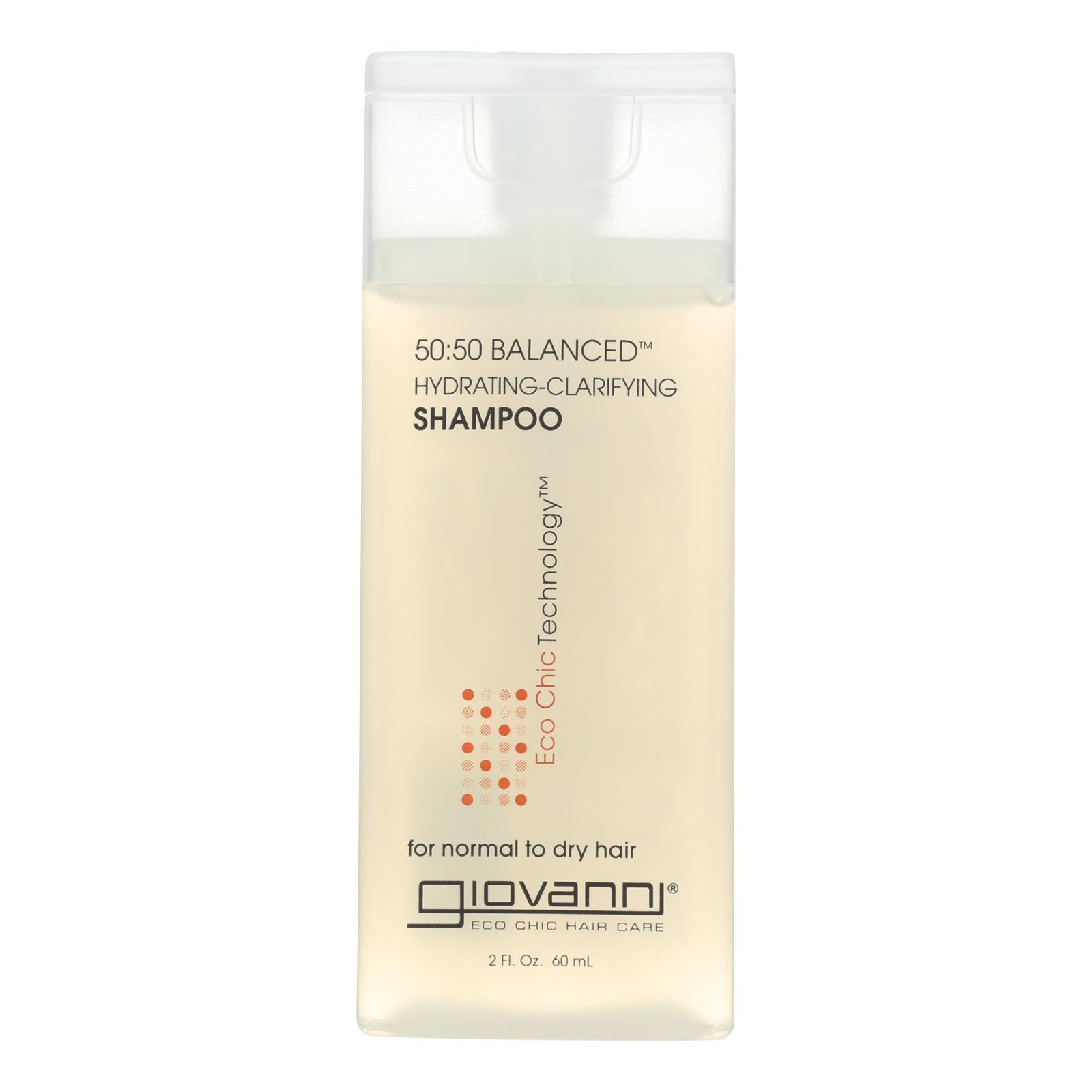 Giovanni Hair Care Products 50/50 Balanced Shampoo - Case of 12 - 2 fl oz
