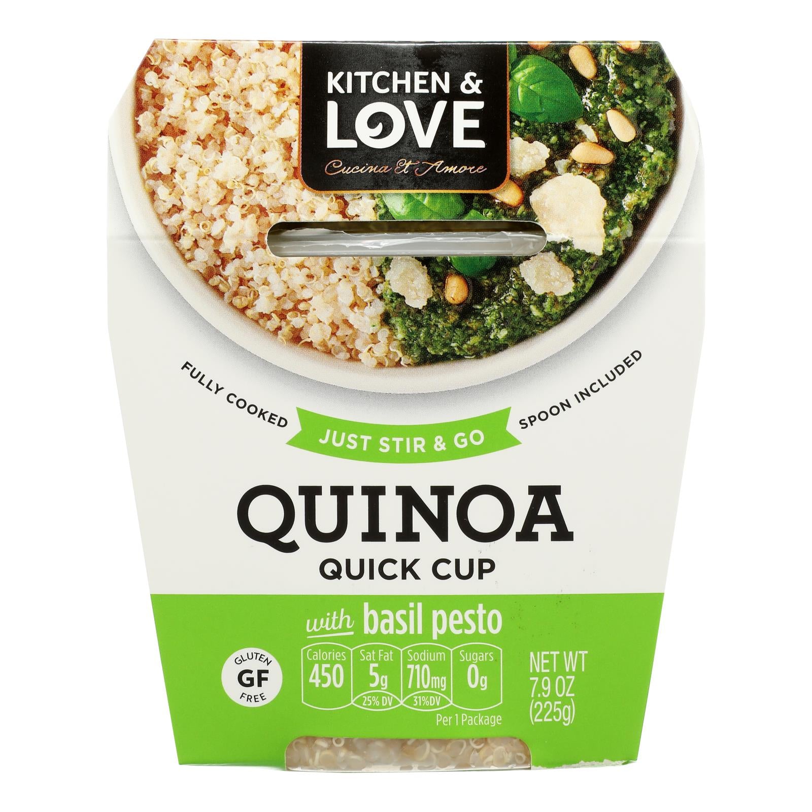 Cucina And Amore - Quinoa Meals - Basil Pesto - Case Of 6 - 7.9 Oz.