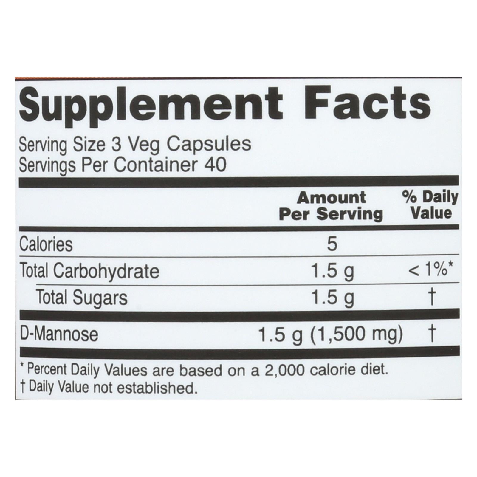 Now D-mannose Powder 500 Mg - 1 Each - 120 Cap
