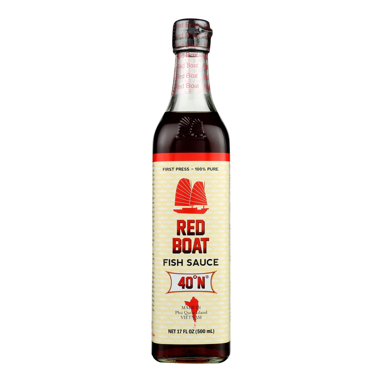 Red Boat Fish Sauce's Primary Ingredient - Case Of 12 - 17 Oz