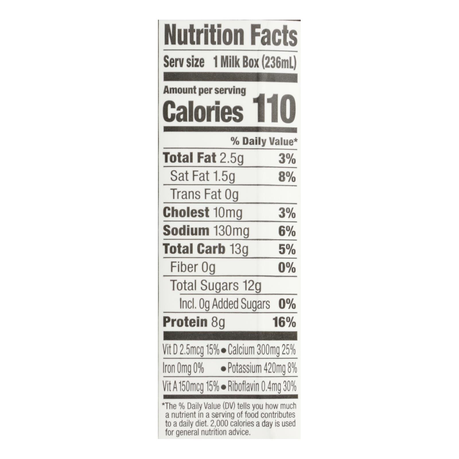 Horizon Organic Dairy Organic Low Fat 1 % Milk - Aseptic - 12/8 fl oz