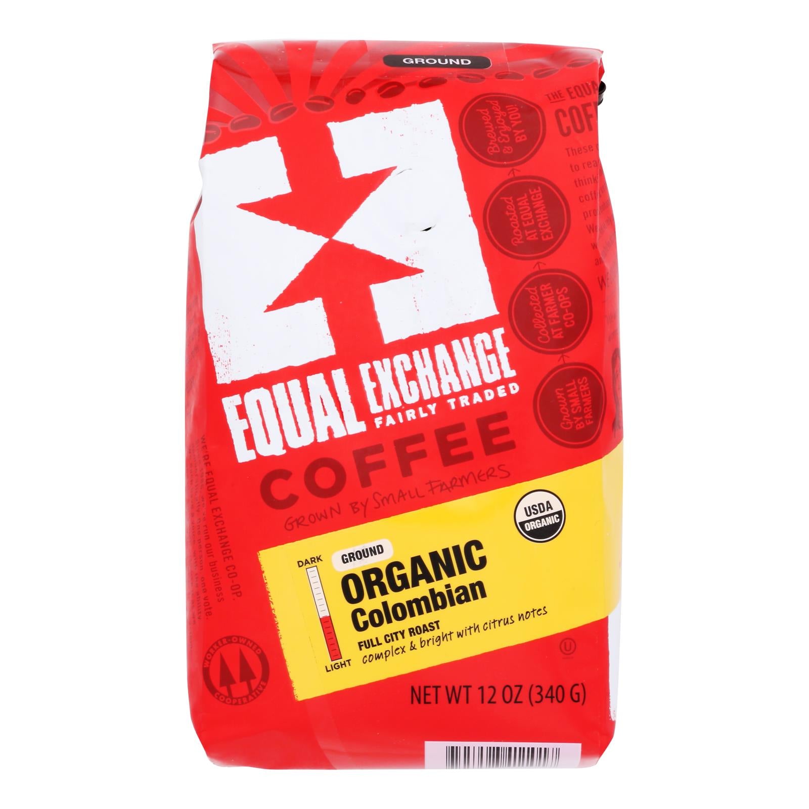 Equal Exchange Organic Drip Coffee - Colombian - Case Of 6 - 12 Oz.