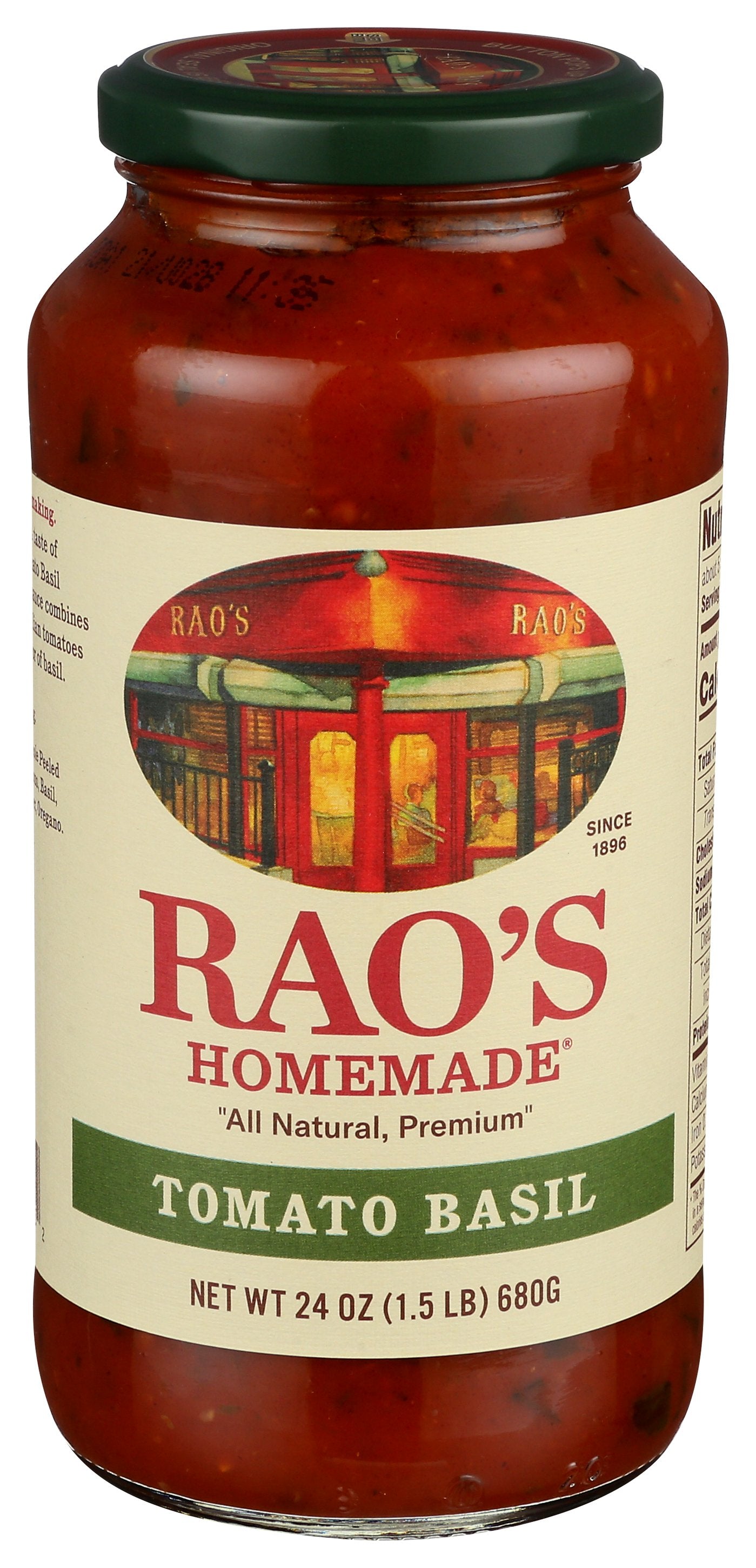 RAOS SAUCE TMO BASIL - Case of 6